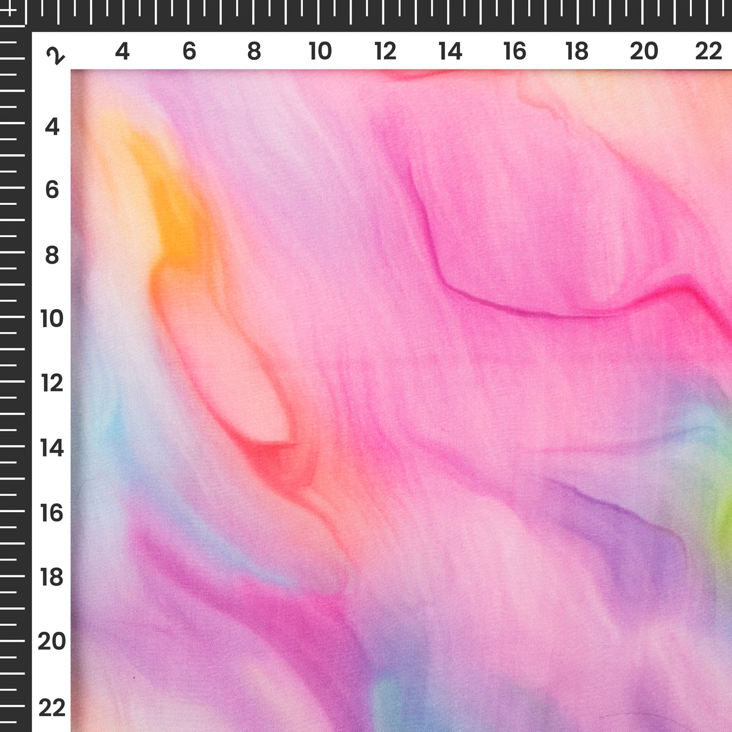 Beautiful Tie Dye Digital Print Premium Pure Organza Fabric