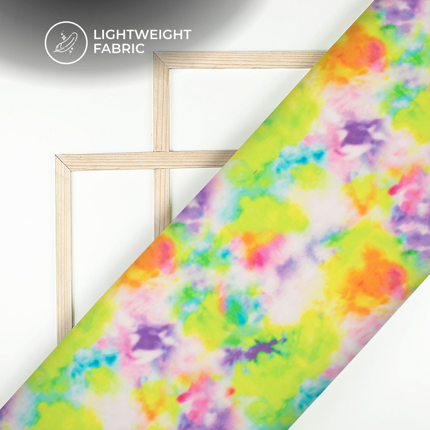 Lovely Tie Dye Digital Print Premium Pure Organza Fabric