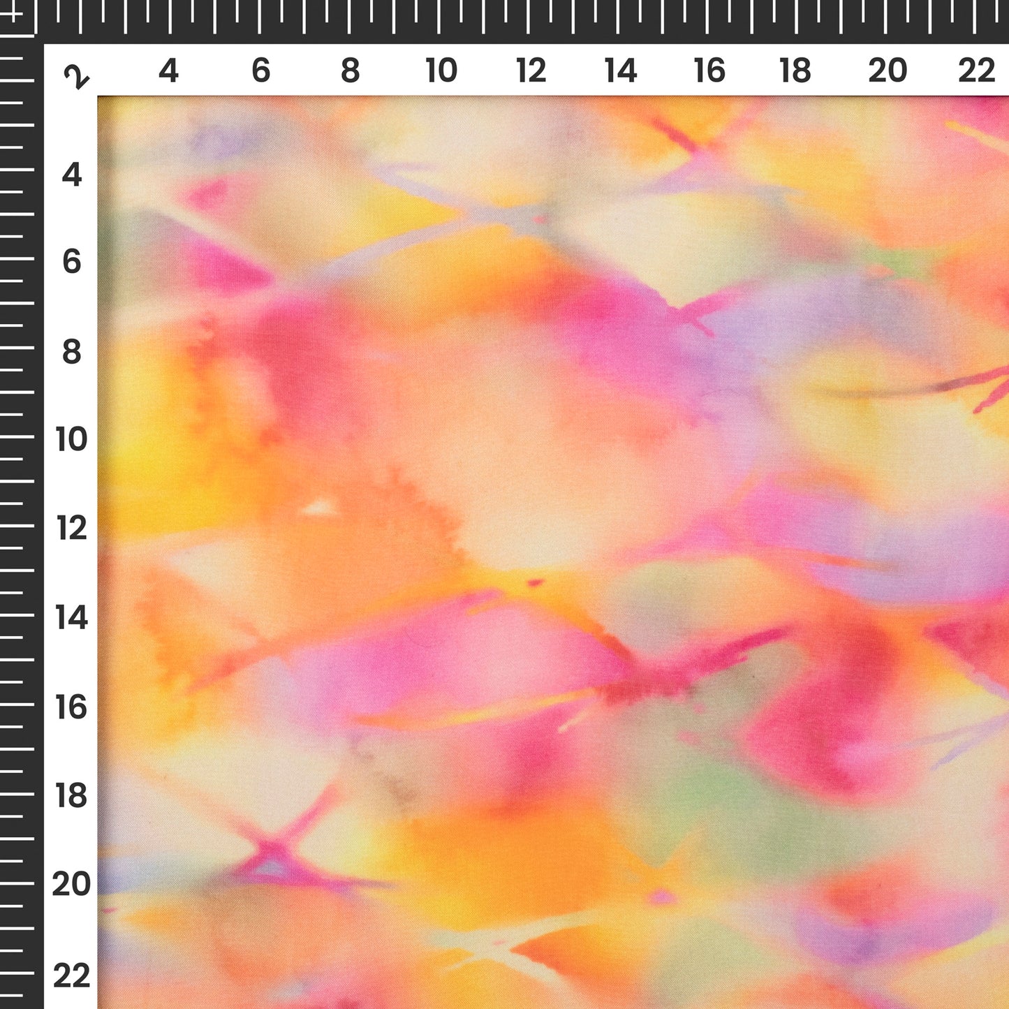 Tie Dye Digital Print Premium Pure Organza Fabric