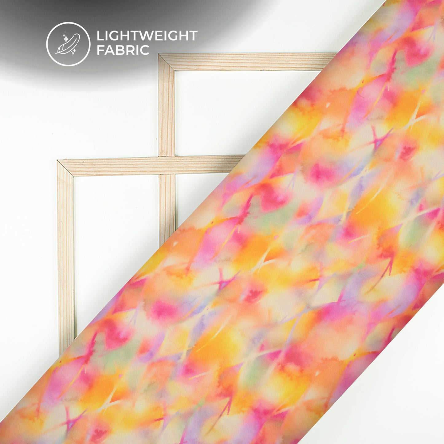 Tie Dye Digital Print Premium Pure Organza Fabric