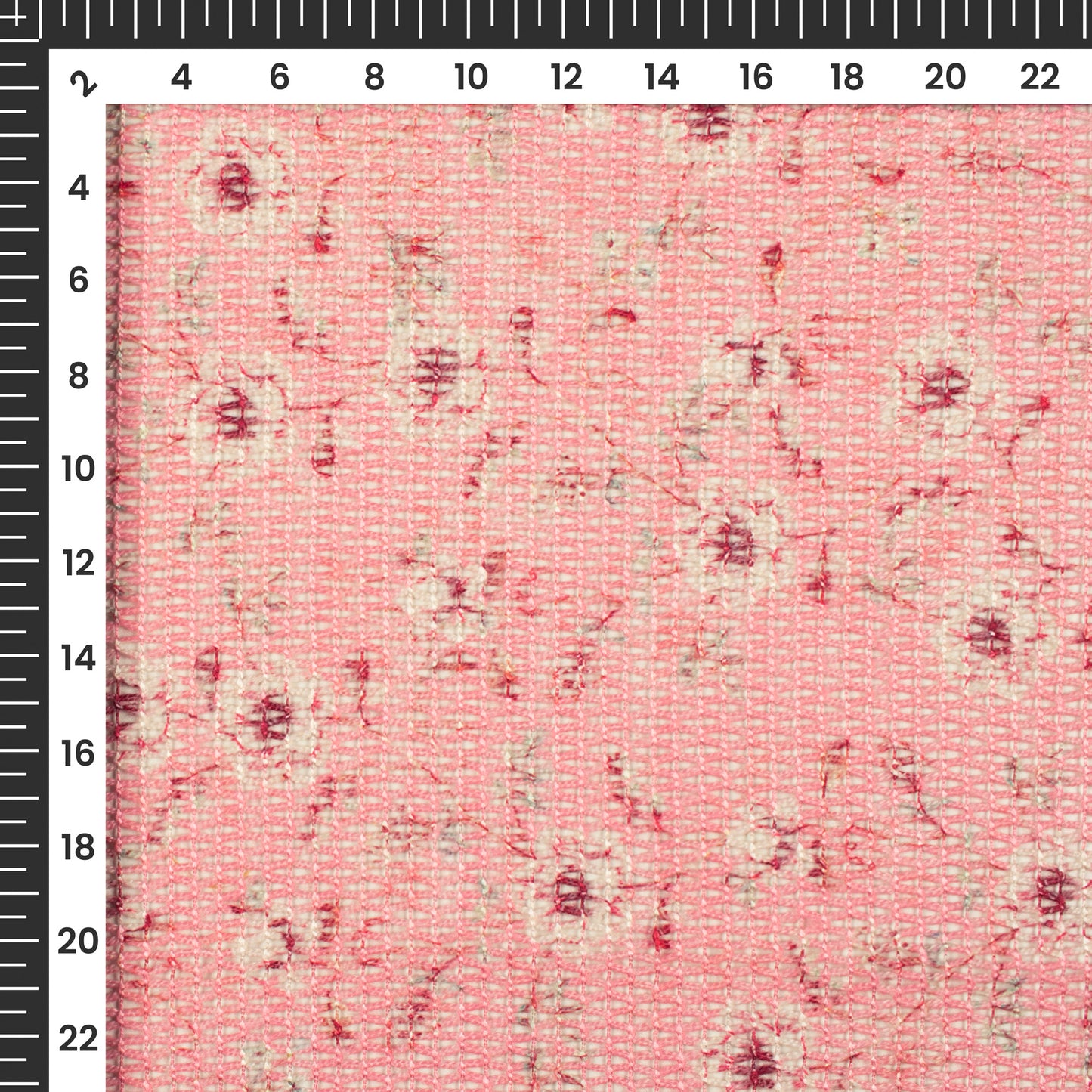 Azo Free Printed Tunisian Poly Crochet Net Fabric
