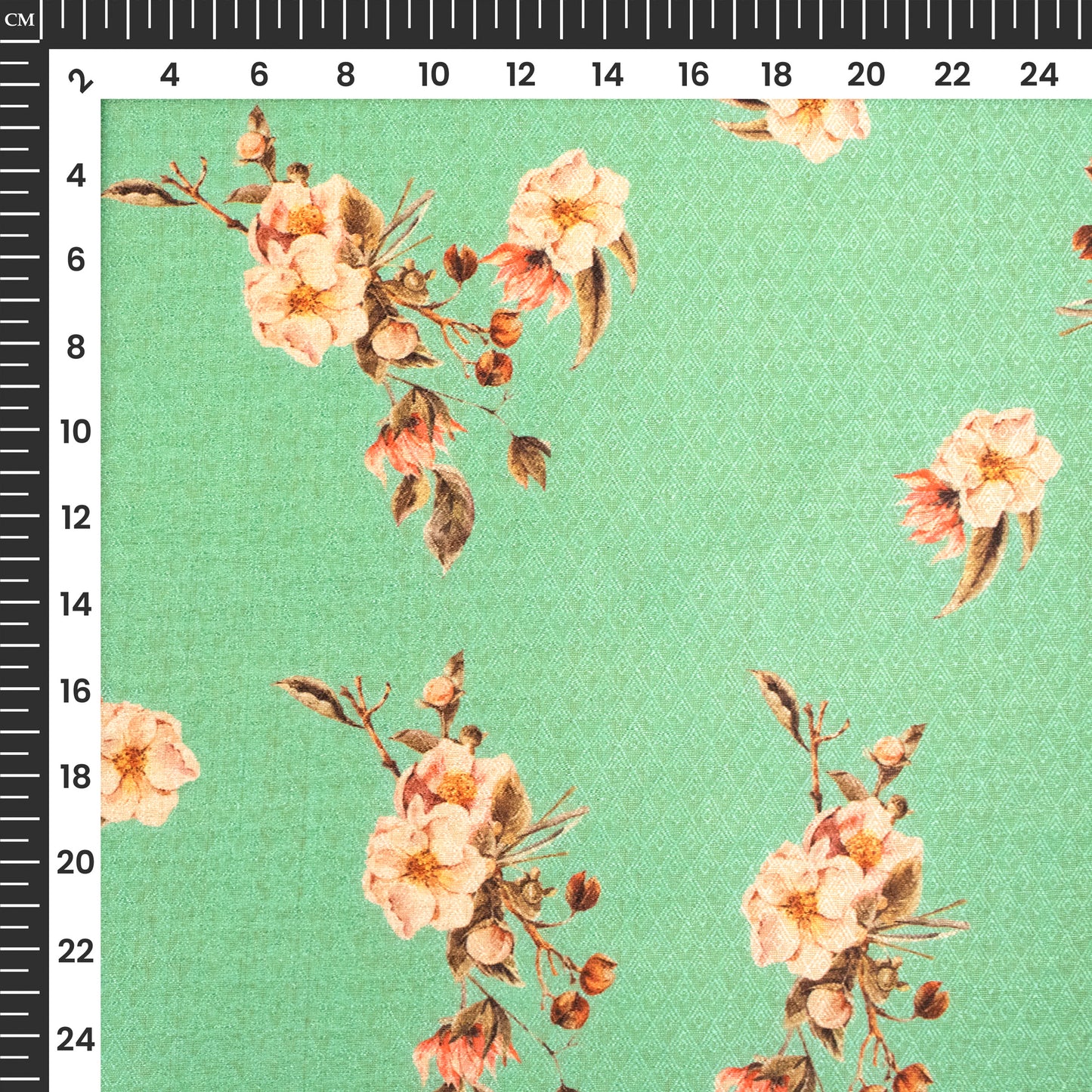 Light green Floral Jacquard Booti Art Silk Fabric (Width 56 Inches)