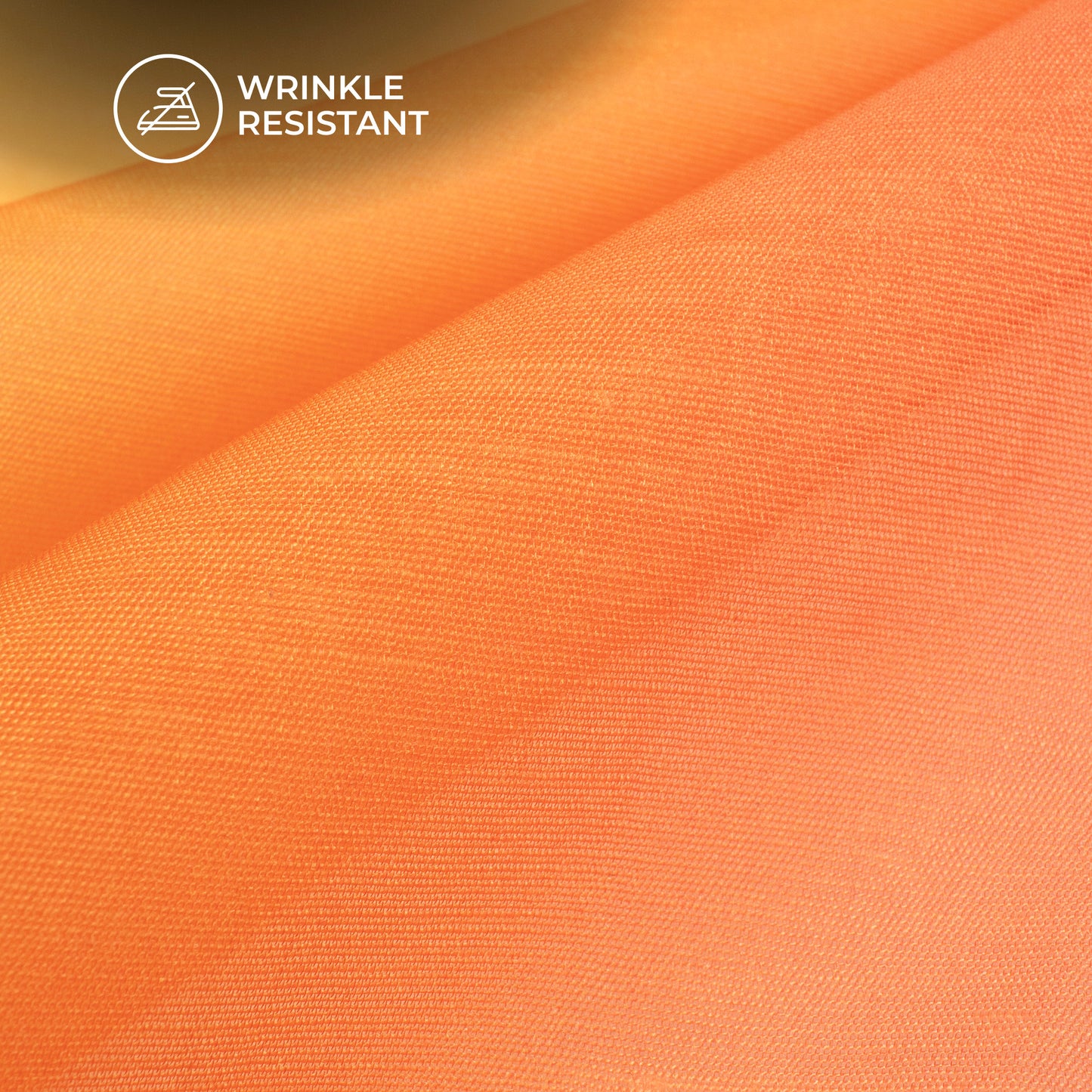 Vermillion Orange Ombre Digital Print Chanderi Fabric