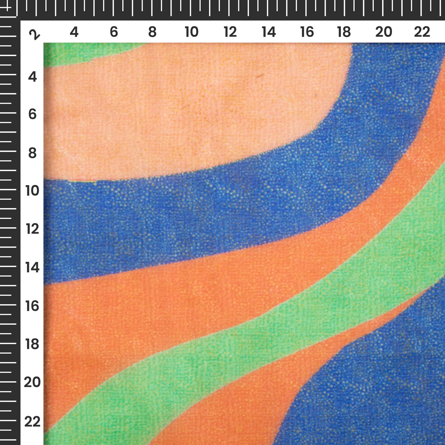 Multi-Color Leheriya Digital Print Organza Satin Fabric