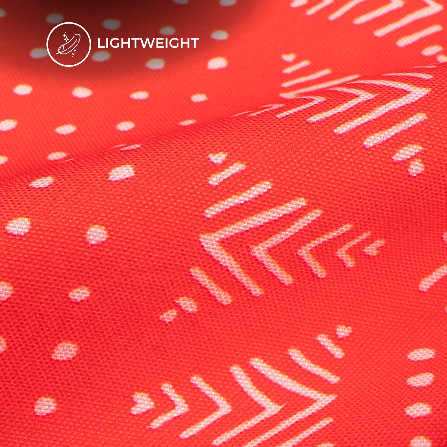 Crimson Red Traditional Digital Print Rayon Fabric