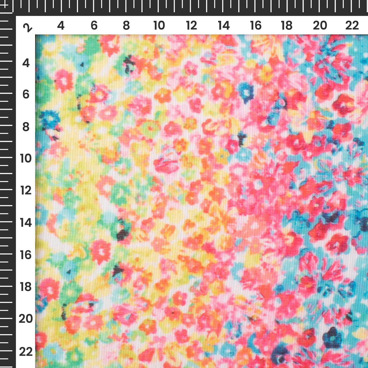 Pink Floral Digital Print Kota Doria Fabric
