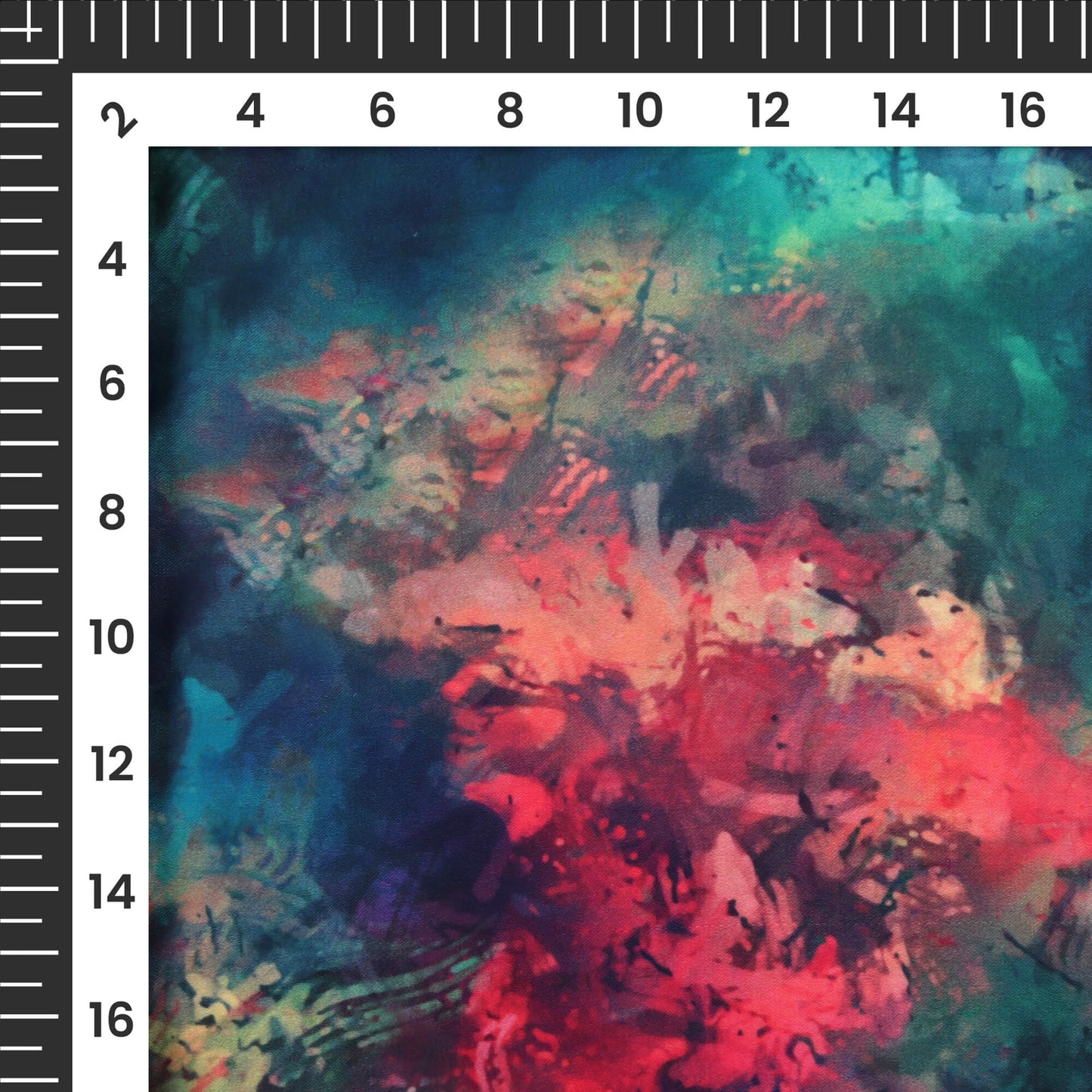Glamorous Tye And Dye Digital Print Imported Satin Fabric