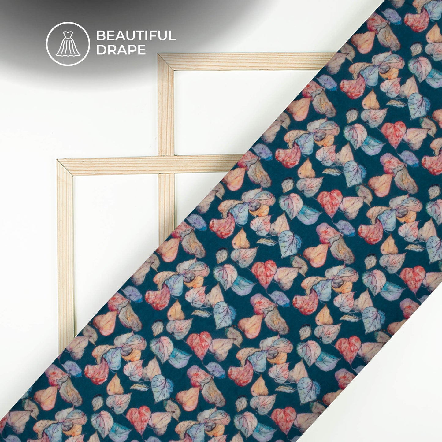 Lovely Floral Digital Print Imported Satin Fabric