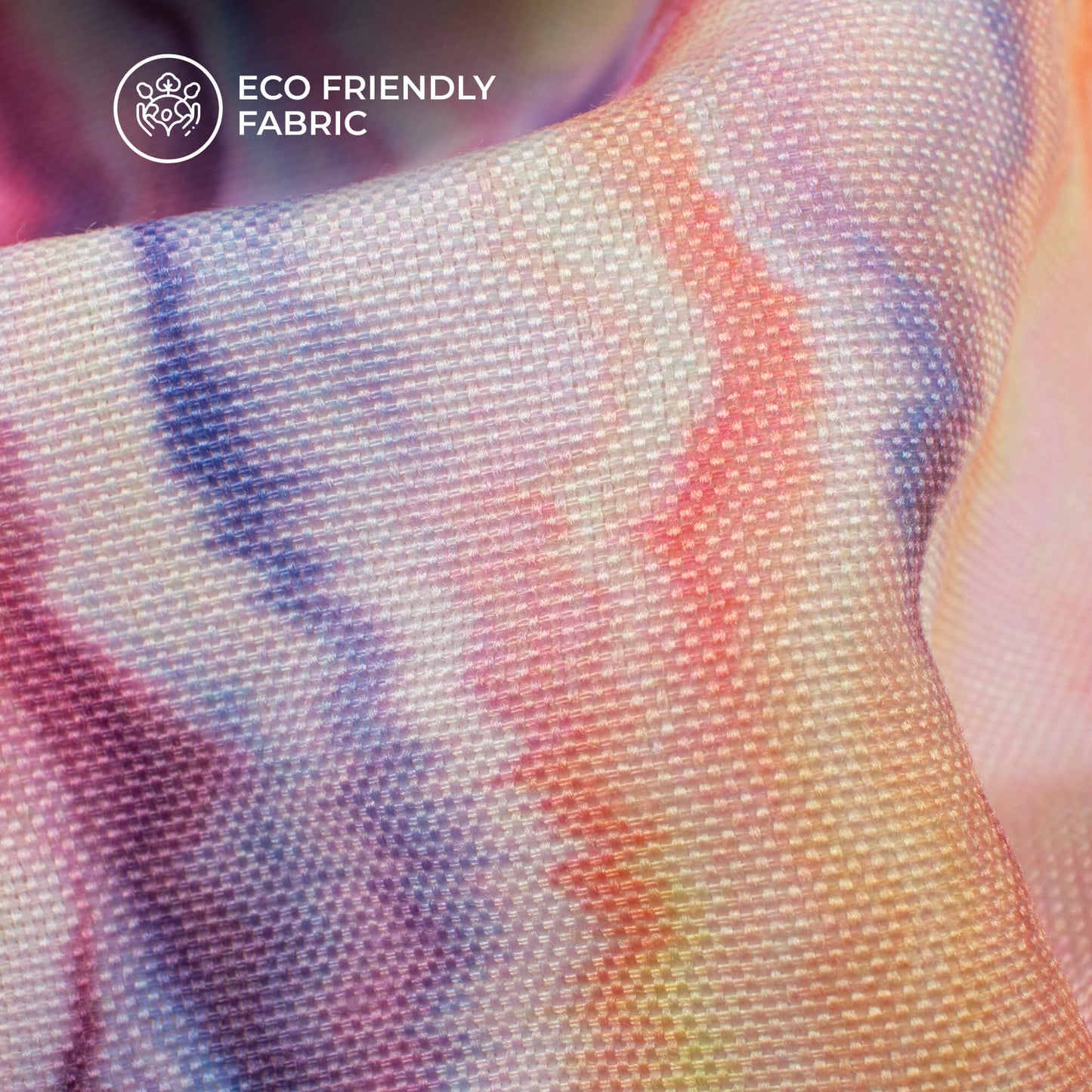 Multi Color Tye And Dye Digital Print Rayon Fabric