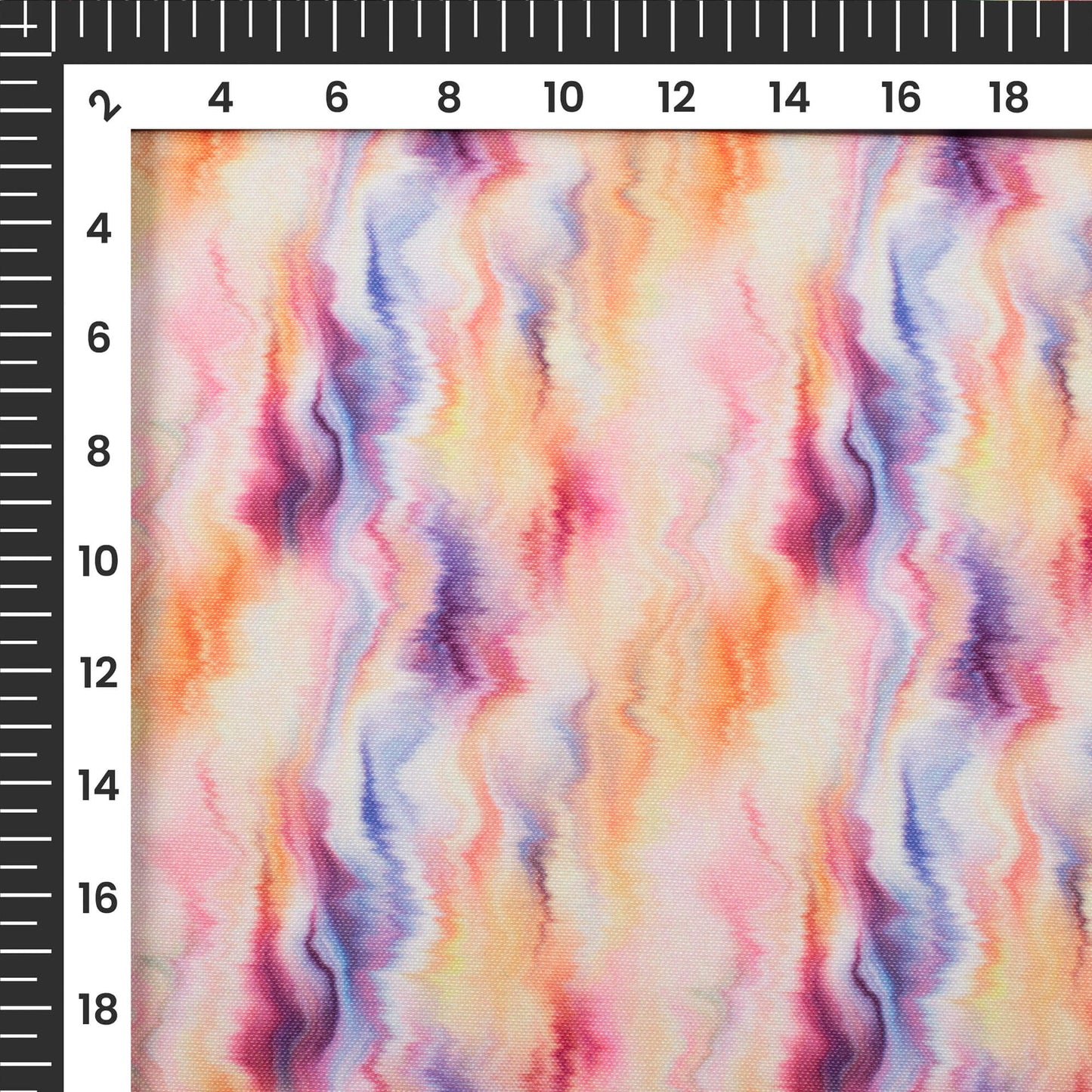Multi Color Tye And Dye Digital Print Rayon Fabric