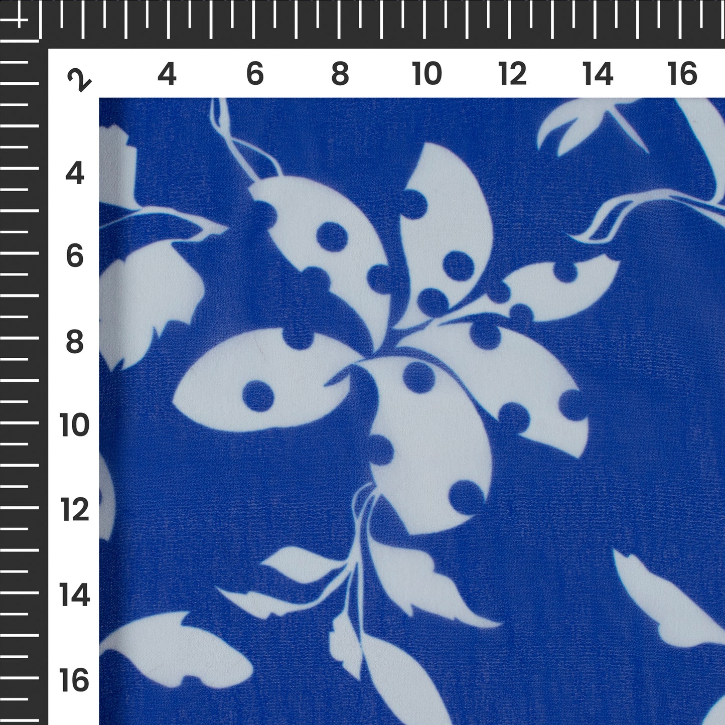 Royal Floral Digital Print Georgette Fabric