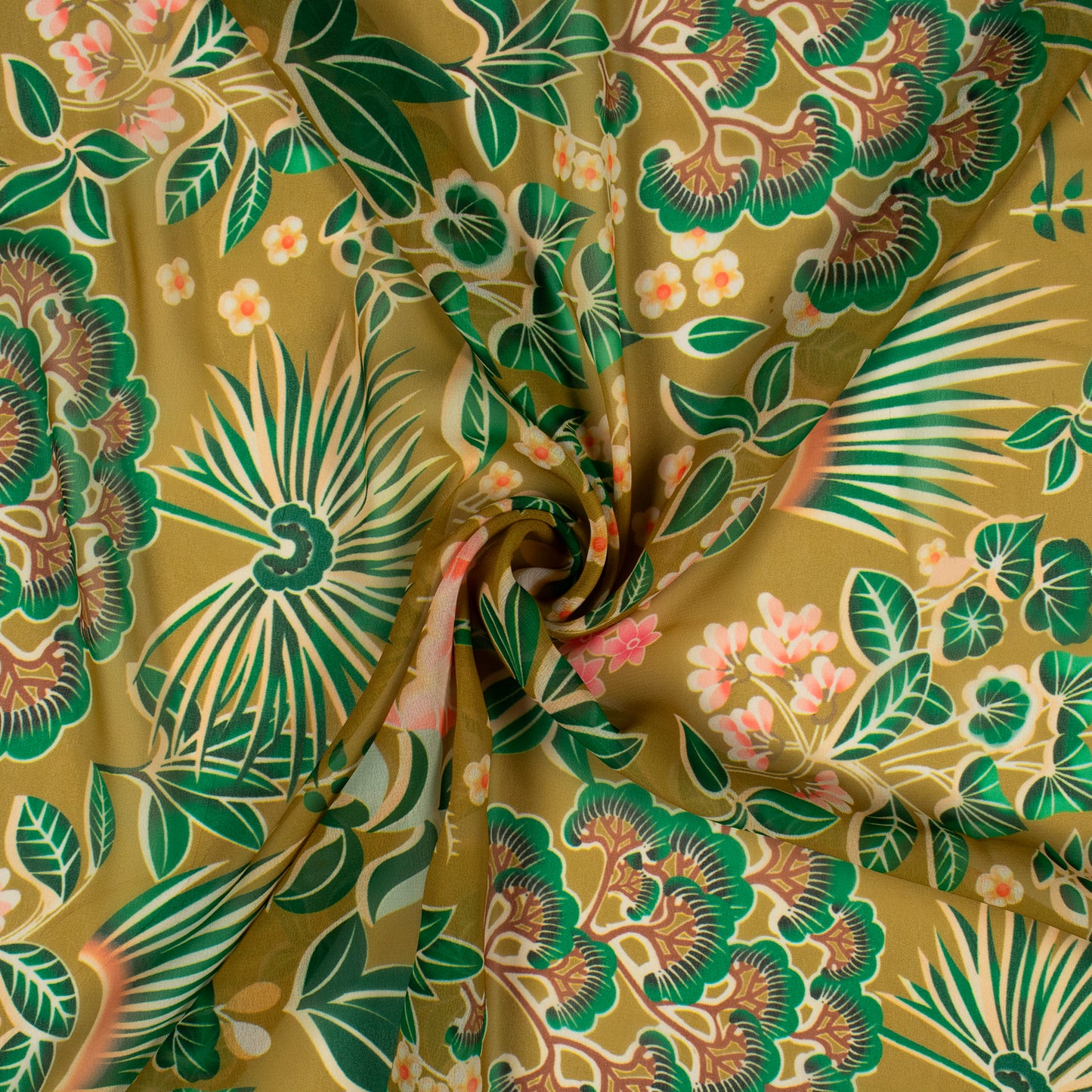 Bestselling  Floral Digital Print Georgette Fabric