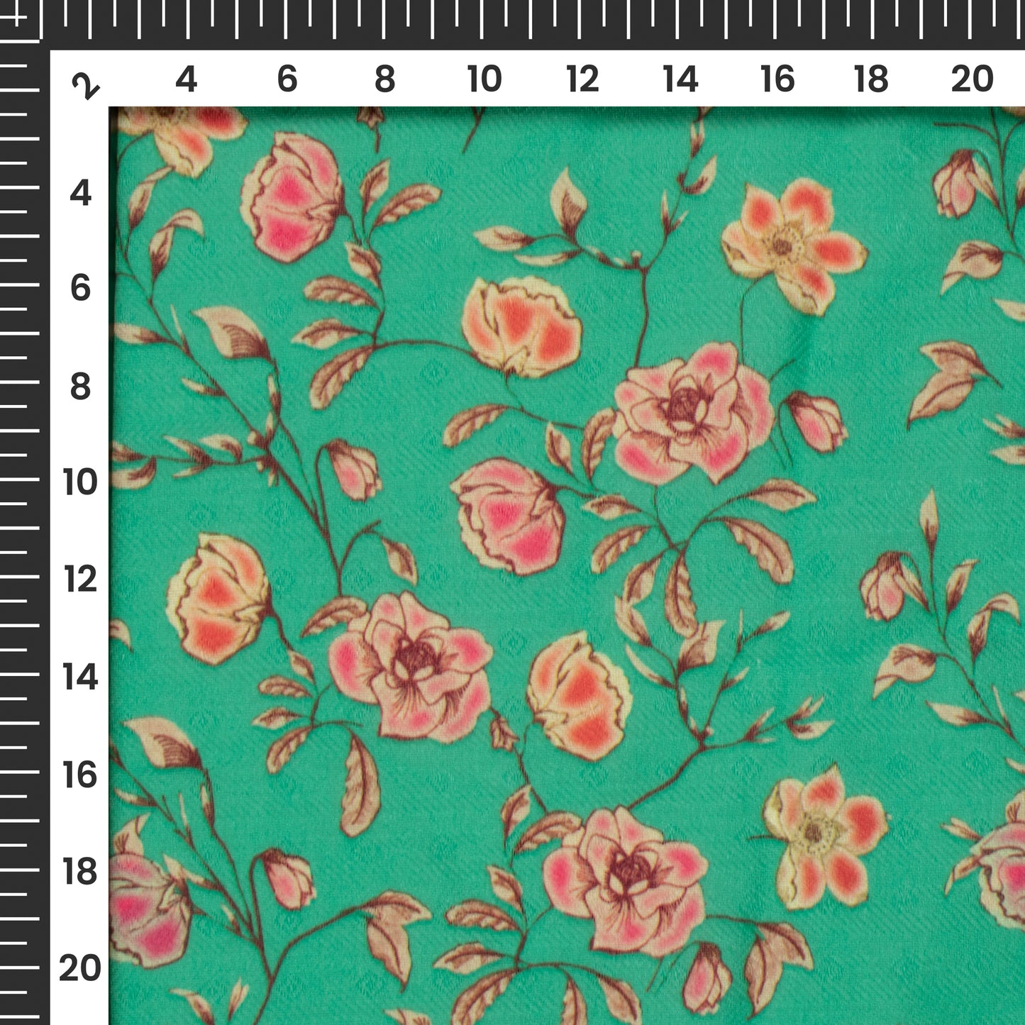 Lovely Floral Digital Print Pashmina Fabric