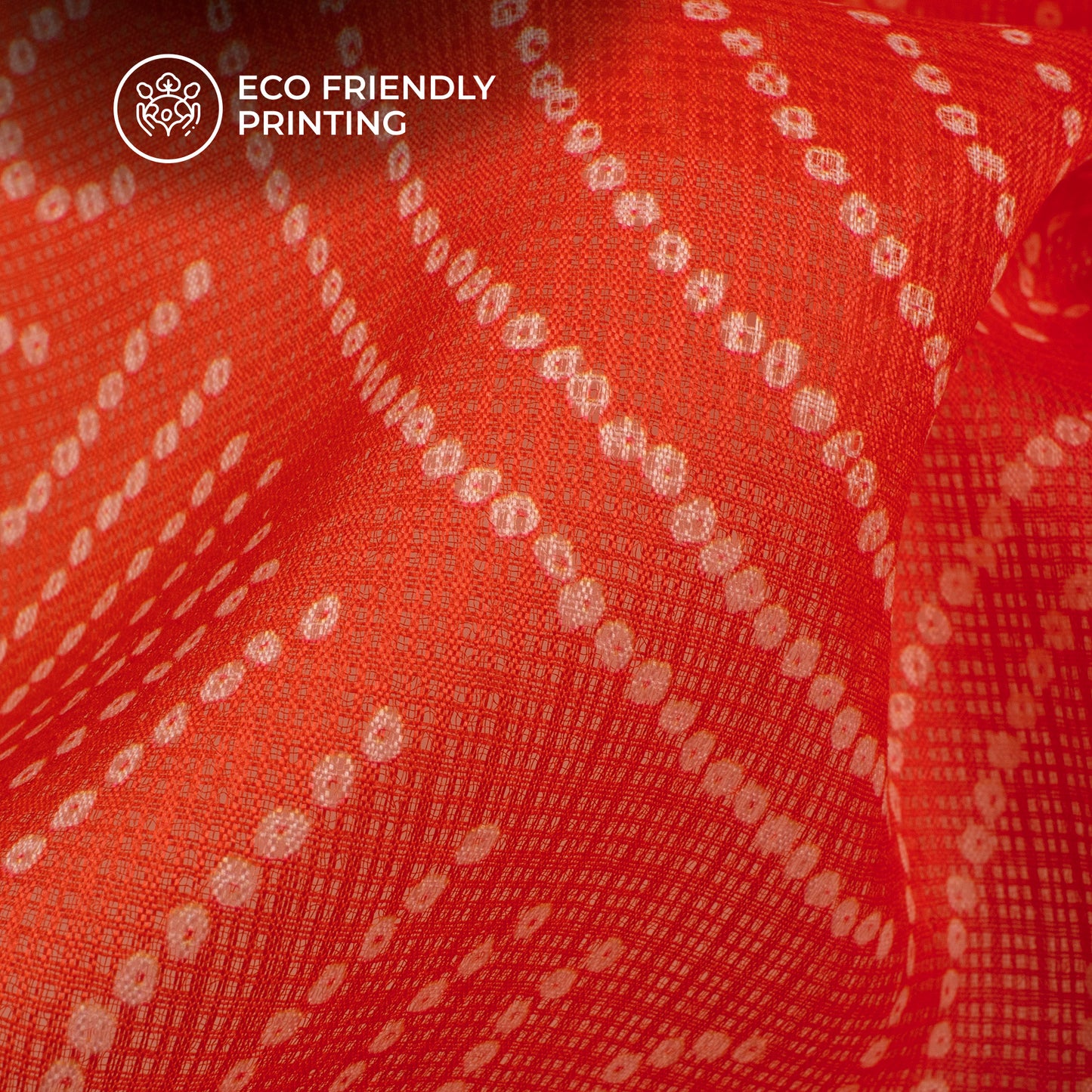 Attractive Bandhanii Ombre Digital Print Kota Doria Fabric