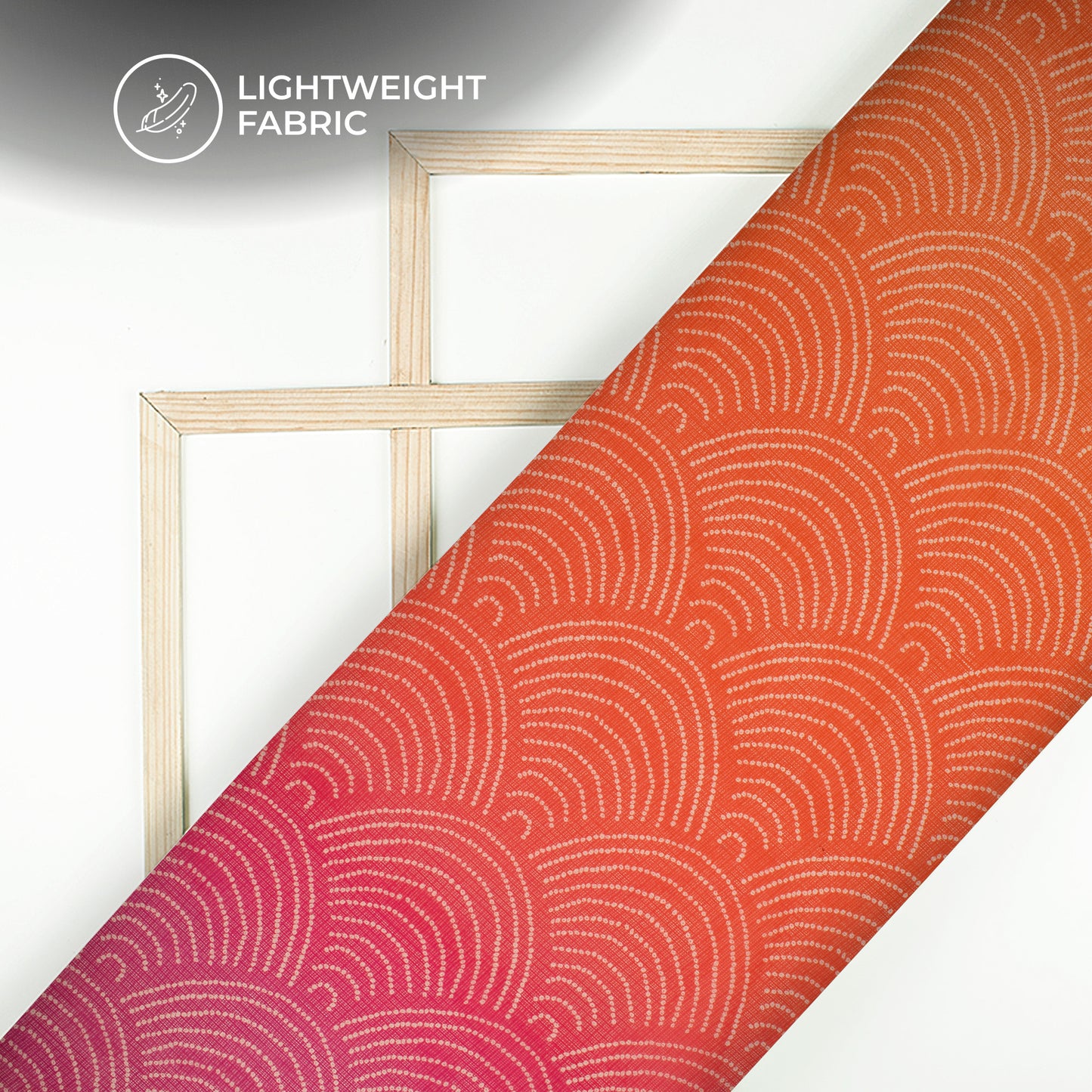 Attractive Bandhanii Ombre Digital Print Kota Doria Fabric
