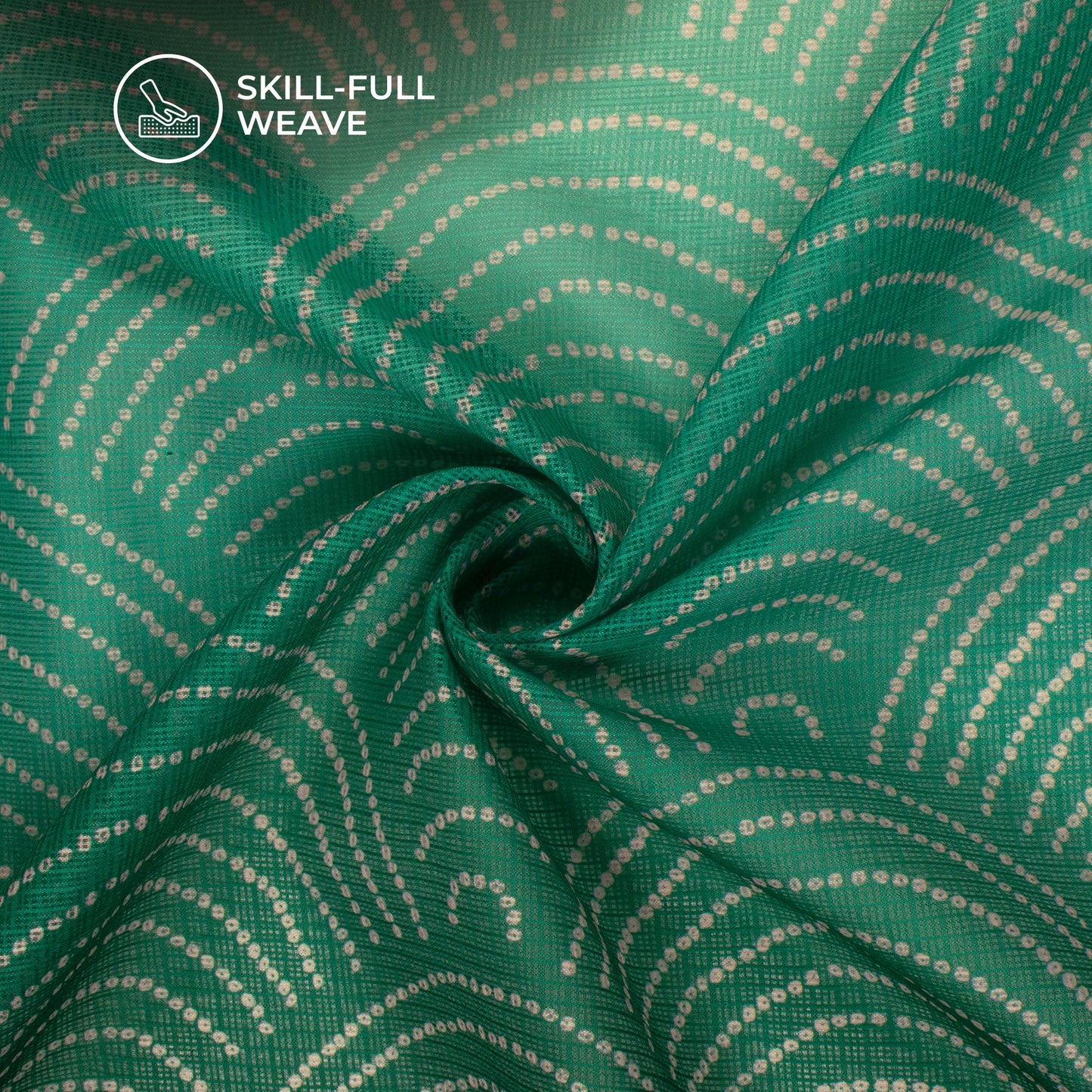 Bestselling Bandhanii Ombre Digital Print Kota Doria Fabric