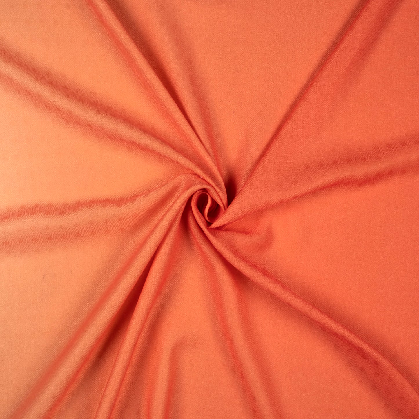Vermillion Orange Ombre Digital Print Elegant Blend Pashmina Fabric