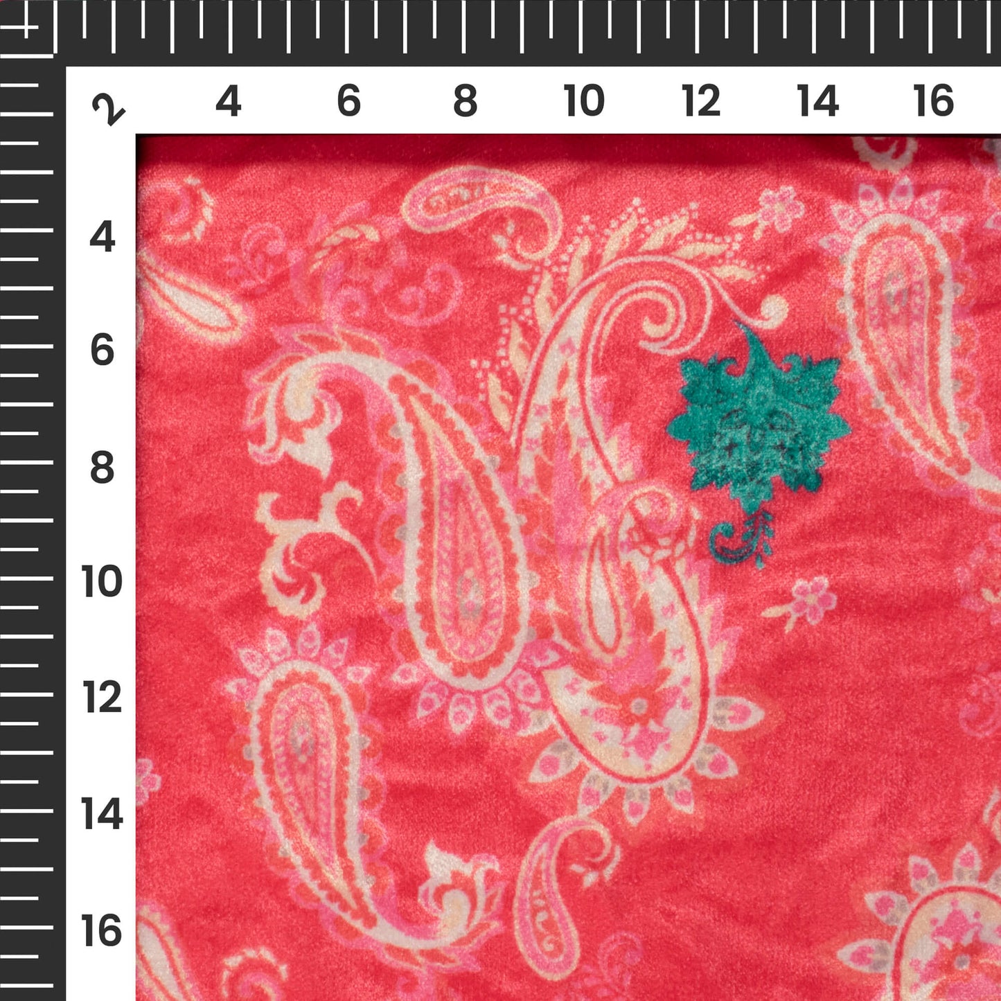 Classic Paisley Digital Print Premium Velvet Fabric