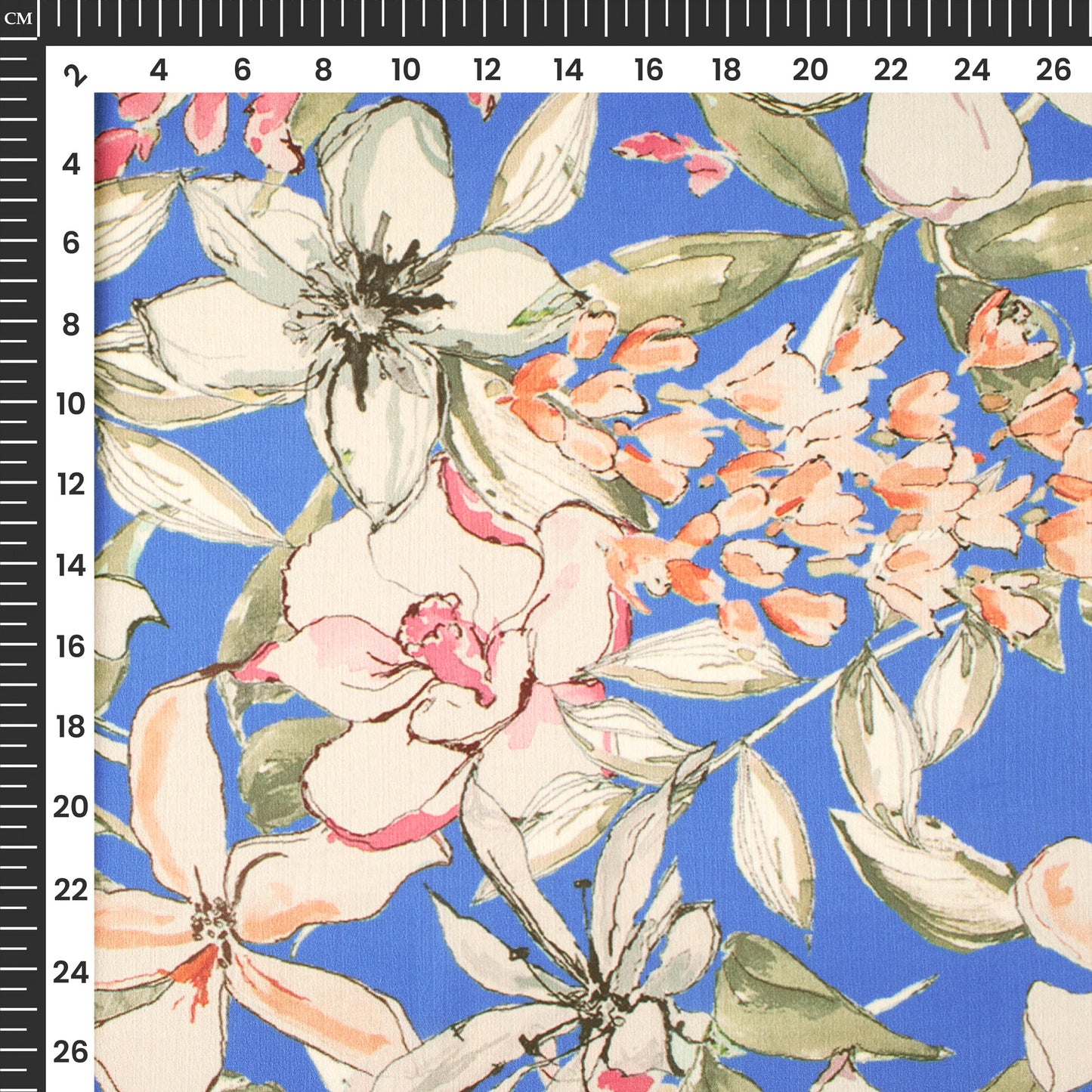 Bestselling Floral Digital Print Chiffon Satin Fabric