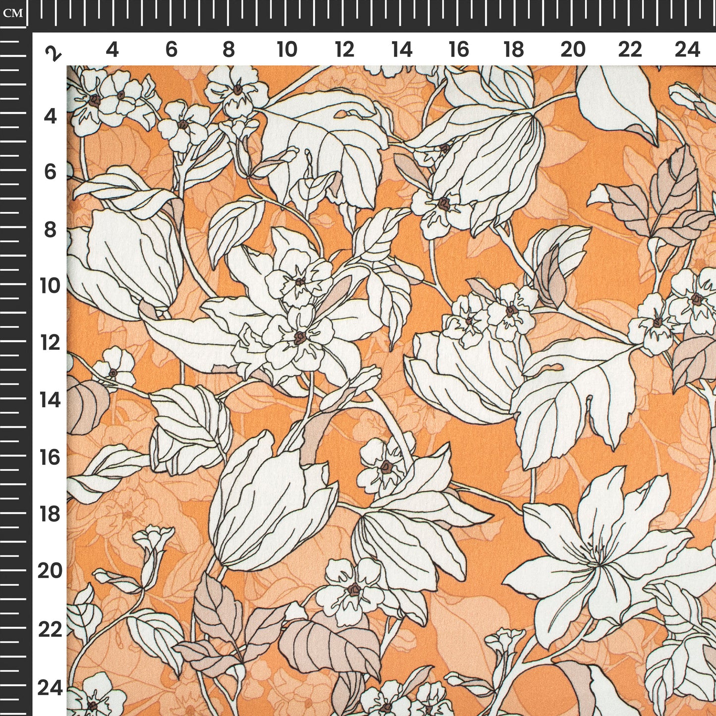 Premium Floral Digital Print Japan Satin Fabric