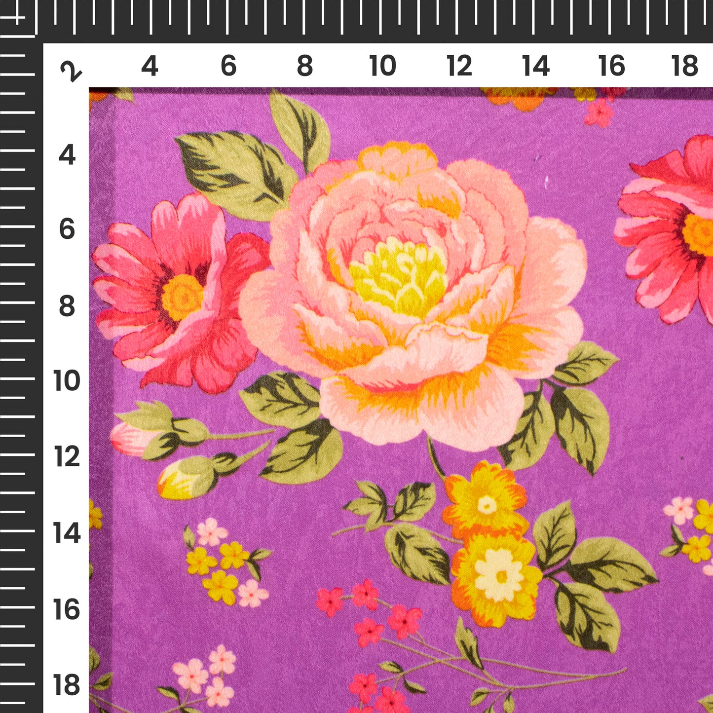 Revitalize Your Style With Floral Digital Print Lush Satin Fabric