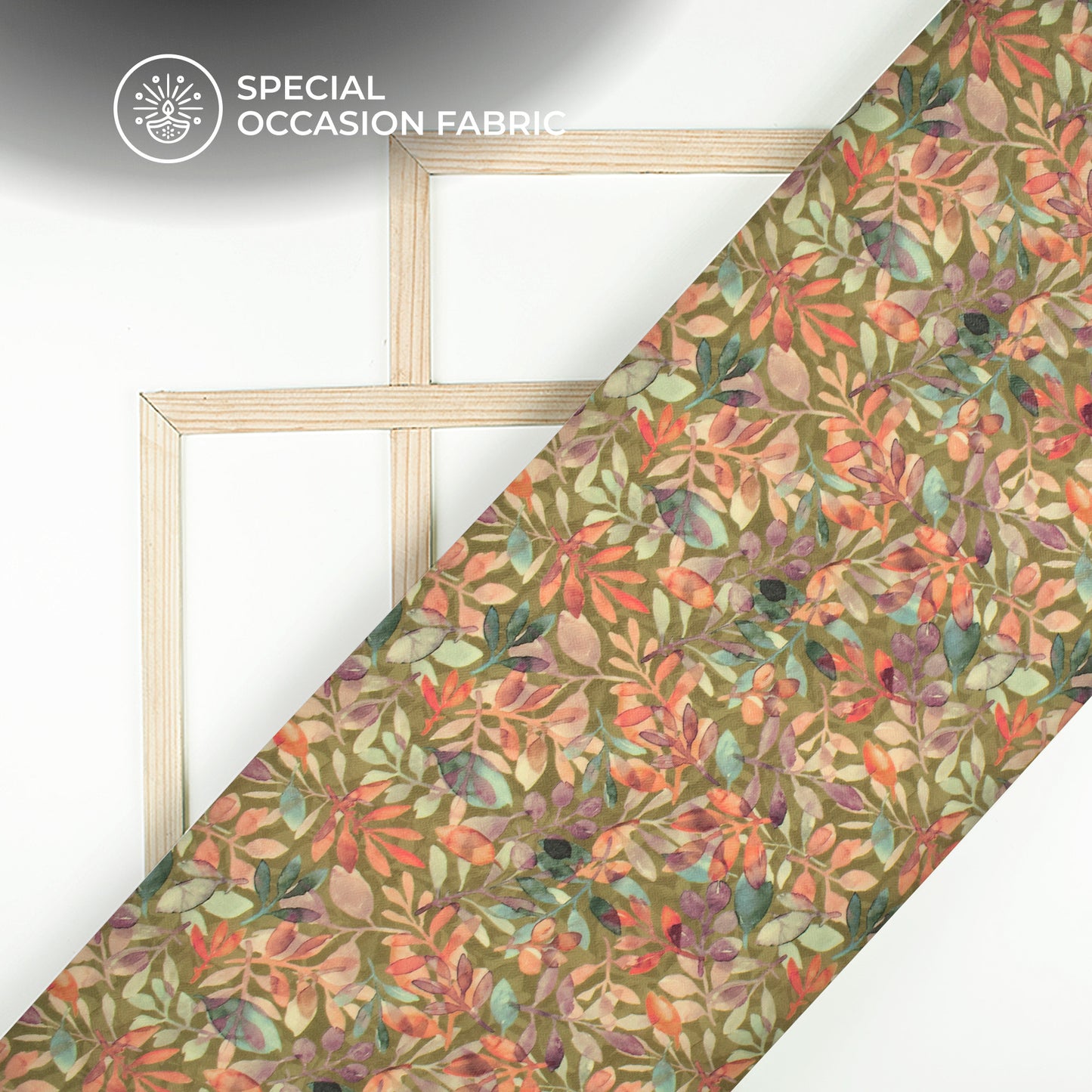 Floral Digital Print Elegant Blend Pashmina Fabric