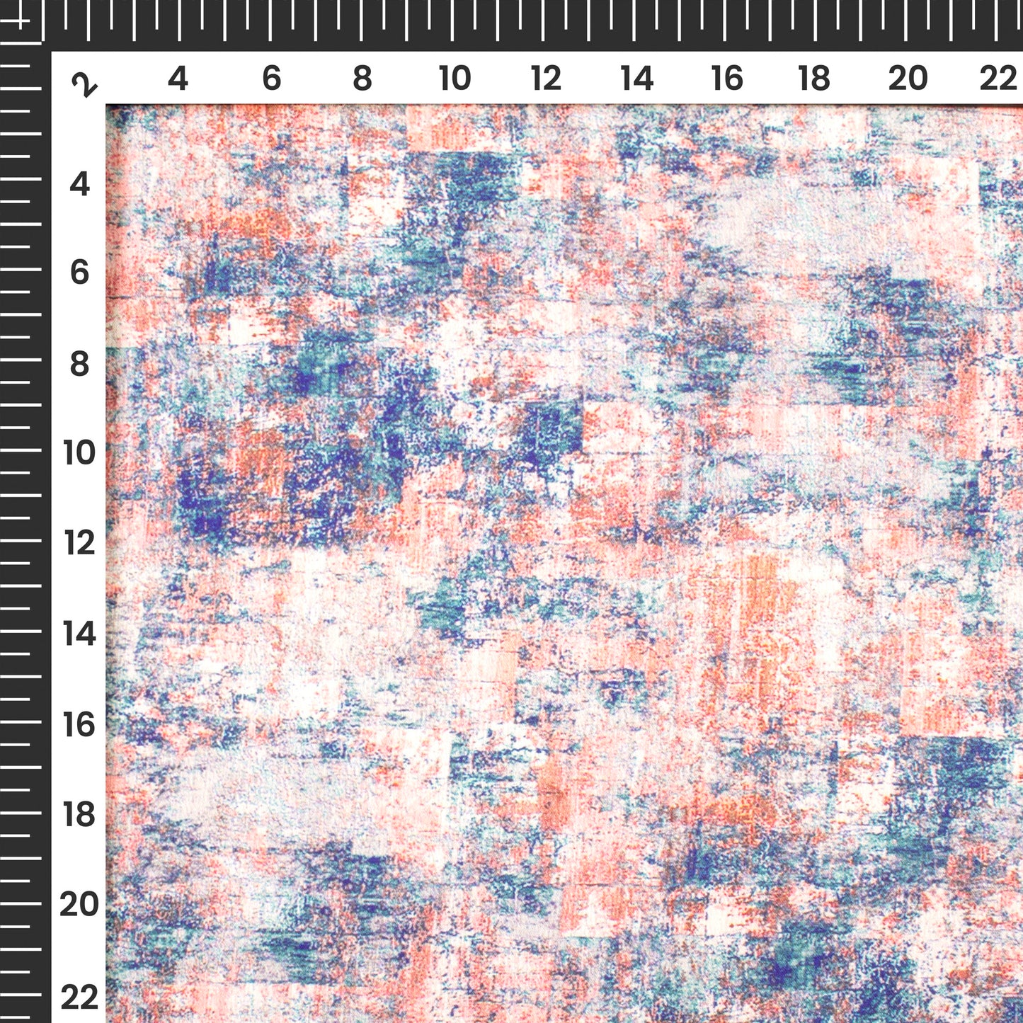 Watermelon Pink Abstract Tye And Dye Digital Print Chiffon Satin Fabric