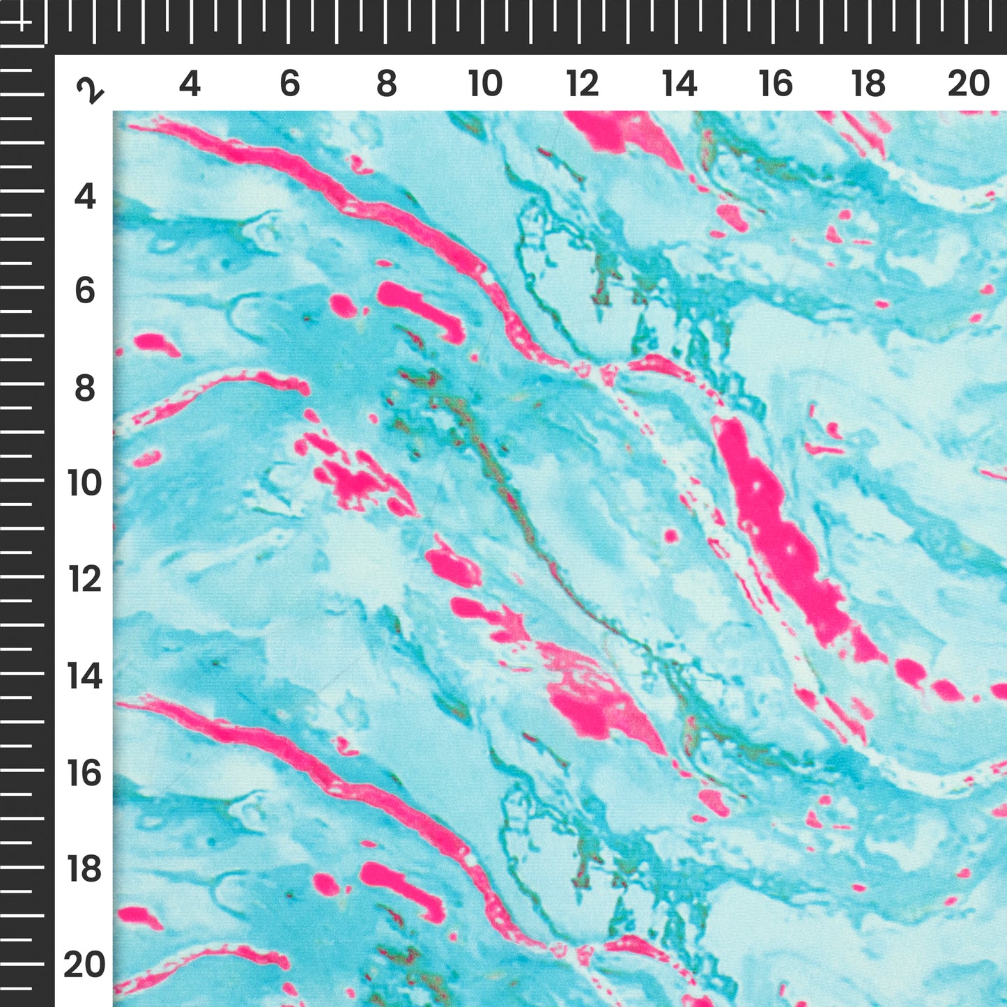 Lovely Blue Marble Digital Print Versatile Crepe Silk Fabric