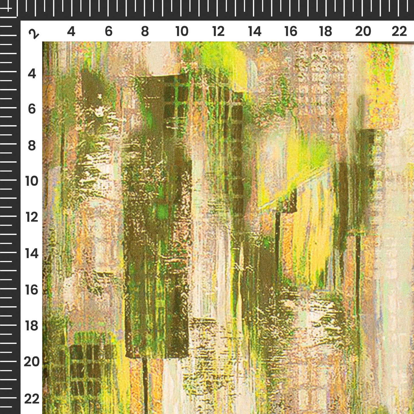 Popular Abstract Digital Print Versatile Crepe Silk Fabric