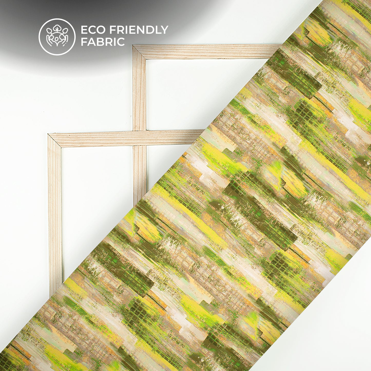 Popular Abstract Digital Print Versatile Crepe Silk Fabric