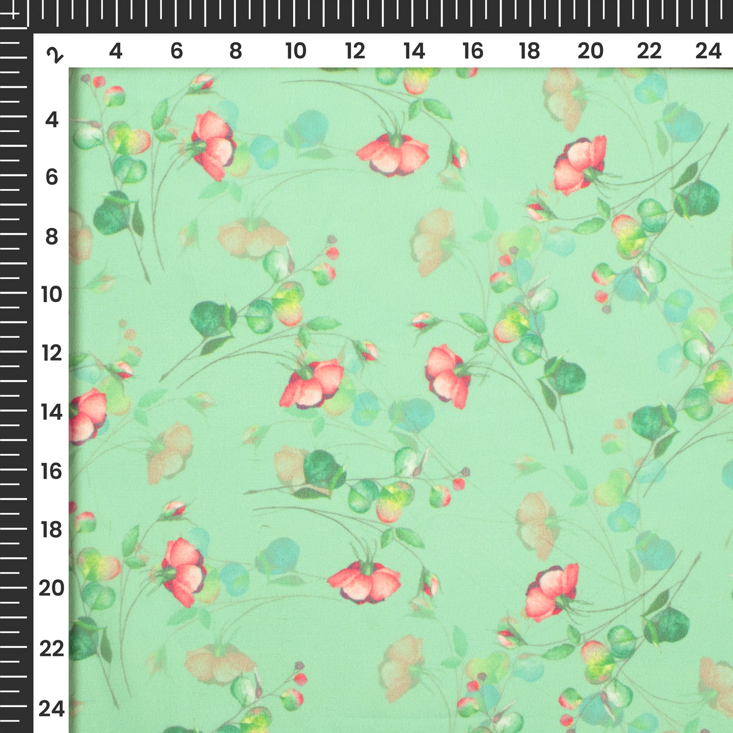 Lovely Flora Digital Print Lightweight Georgette Fabric