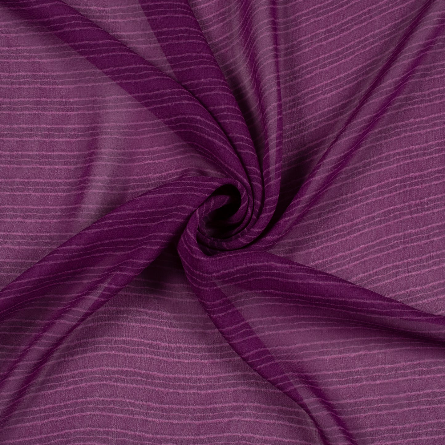 Heather Mauve Stripe Digital Print Viscose Georgette Fabric