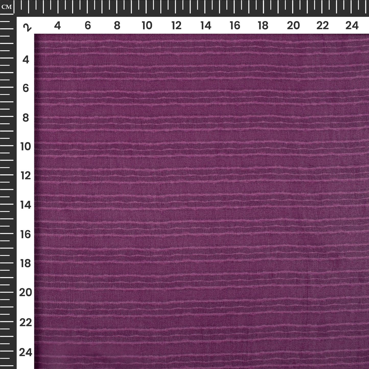 Heather Mauve Stripe Digital Print Viscose Georgette Fabric