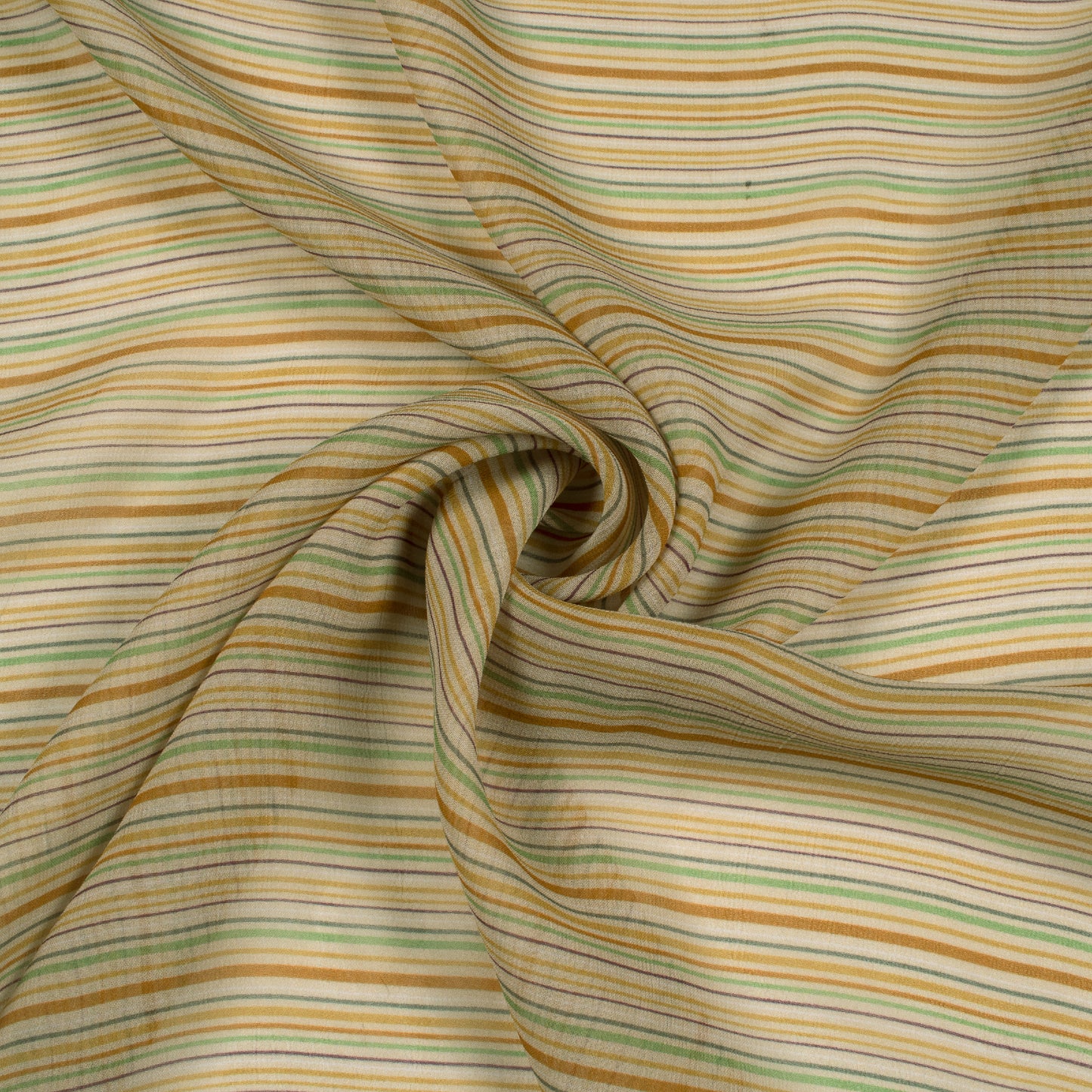 Multi-Color Stripe Digital Print Viscose Georgette Fabric