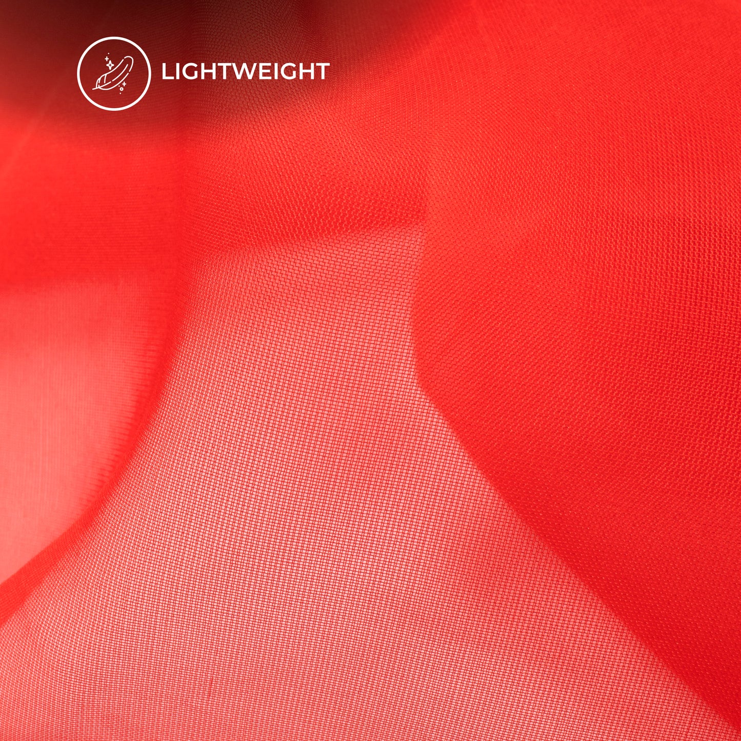 Rose Red Ombre Digital Print Matt Organza Fabric