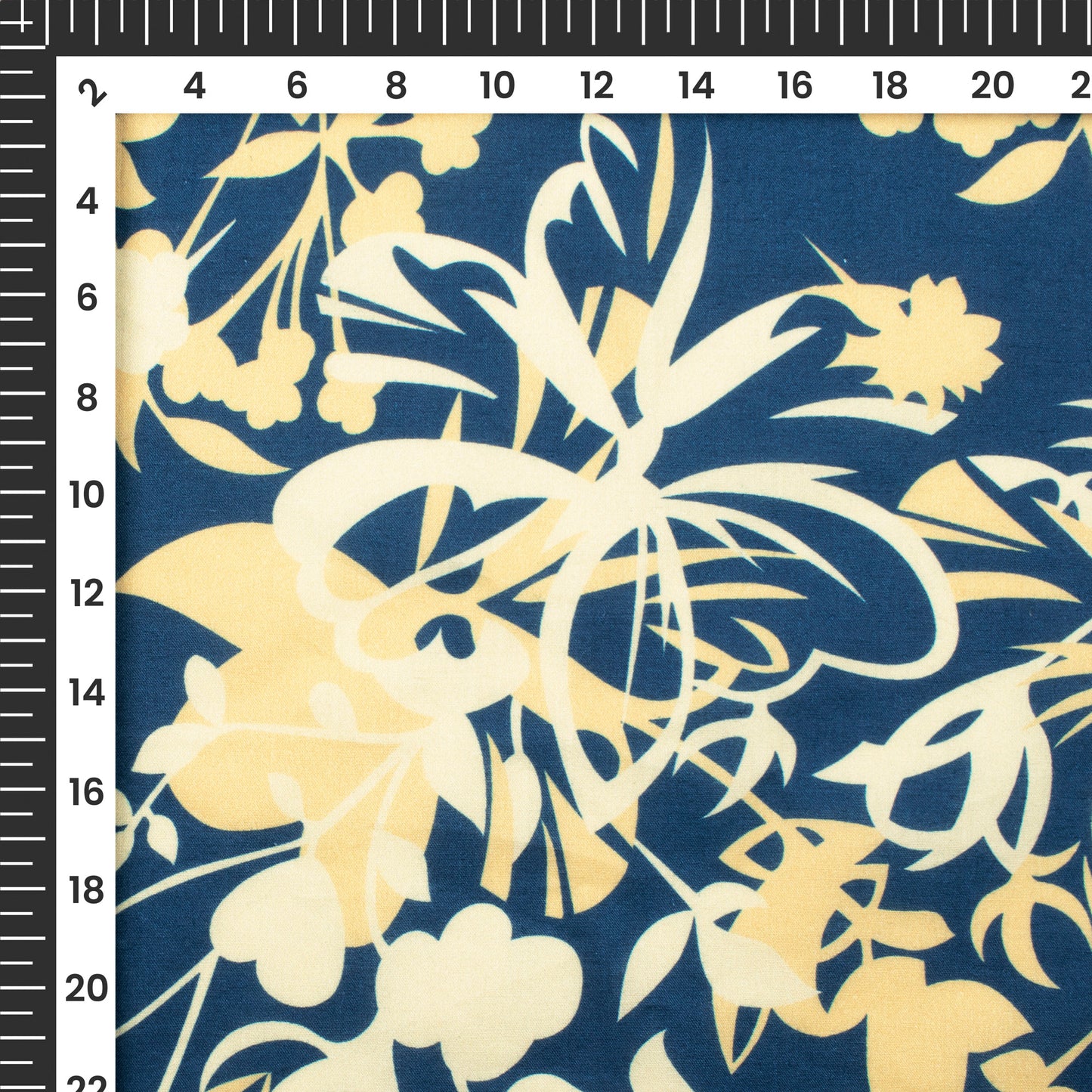 Blossom Bliss: Floral Delight Digital Print Cotton Cambric Fabric