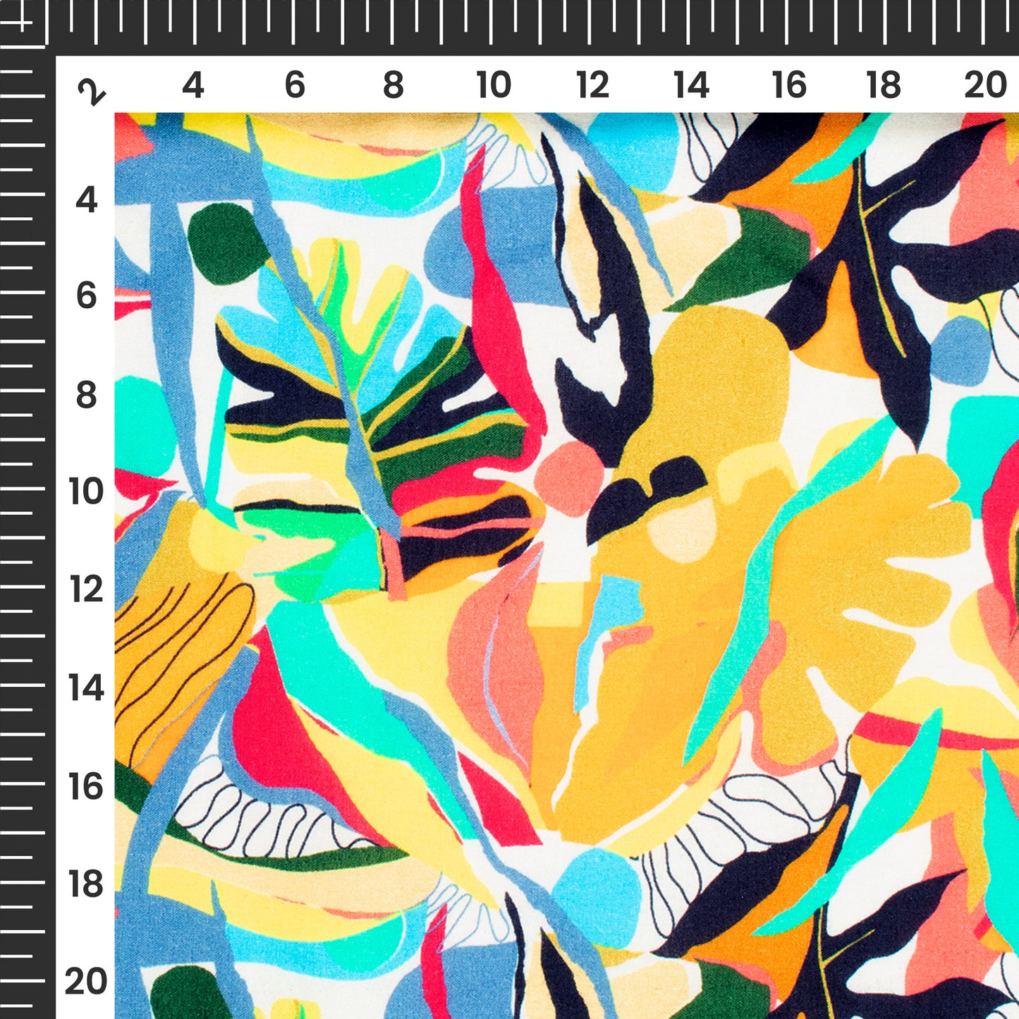 Enchanted Blooms: Floral Charm Digital Print Cotton Cambric Fabric