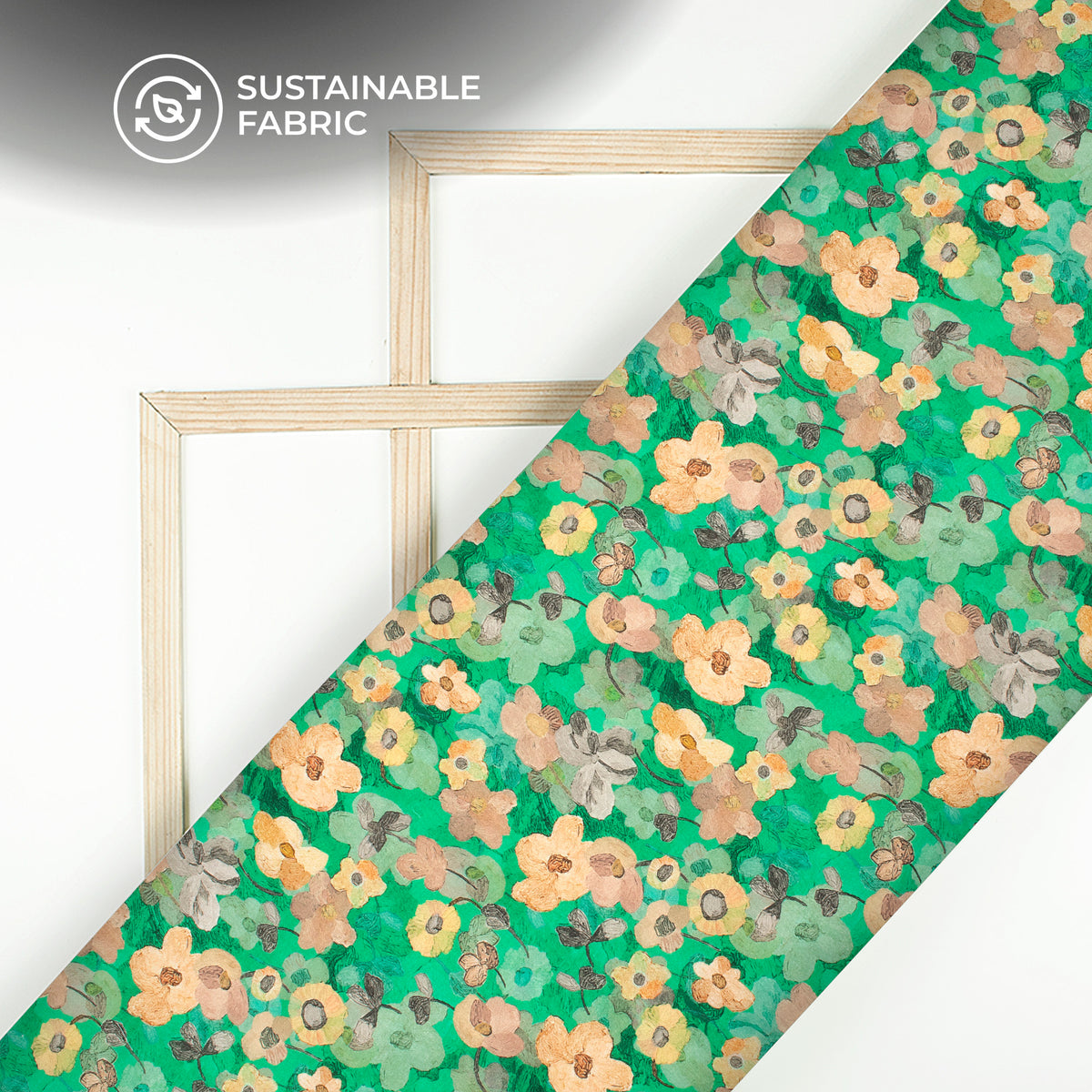 Best-Selling Classic Floral Digital Print Pure Cotton Mulmul Fabric