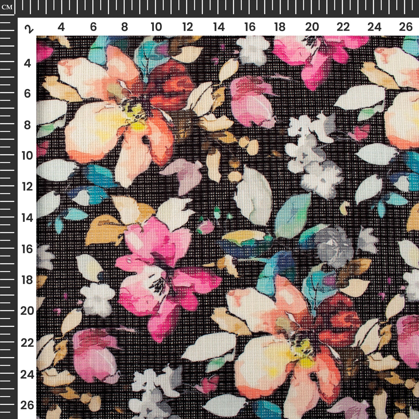 Floral Finesse: Elegant Digital Print Kota Doria Fabric