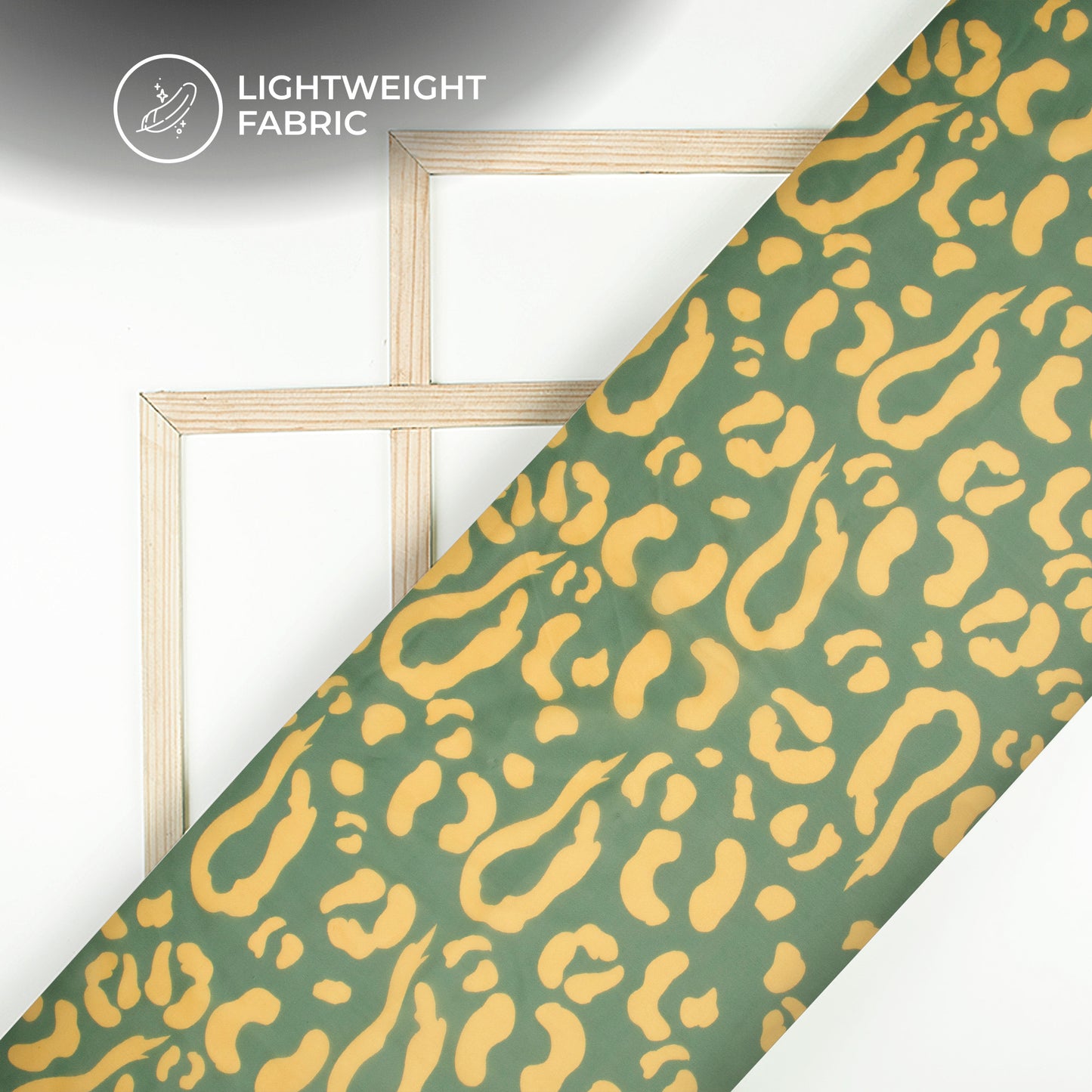 Specious Geometric Digital Print Organza Satin Fabric