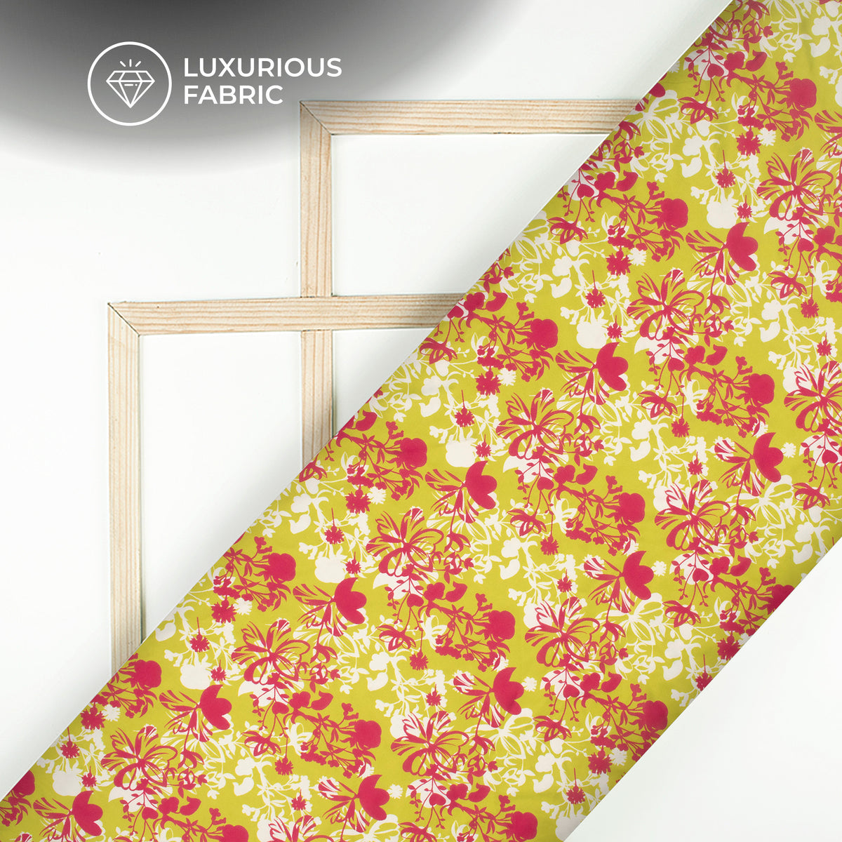Exclusive Edition: Floral Digital Print Modal Satin Fabric