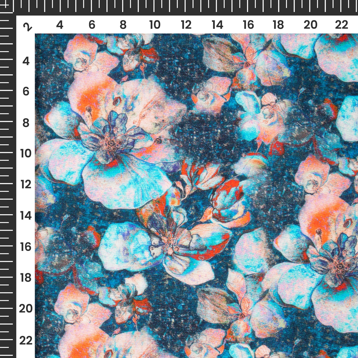 Tropical Bloom Digital Print Viscose Muslin Fabric
