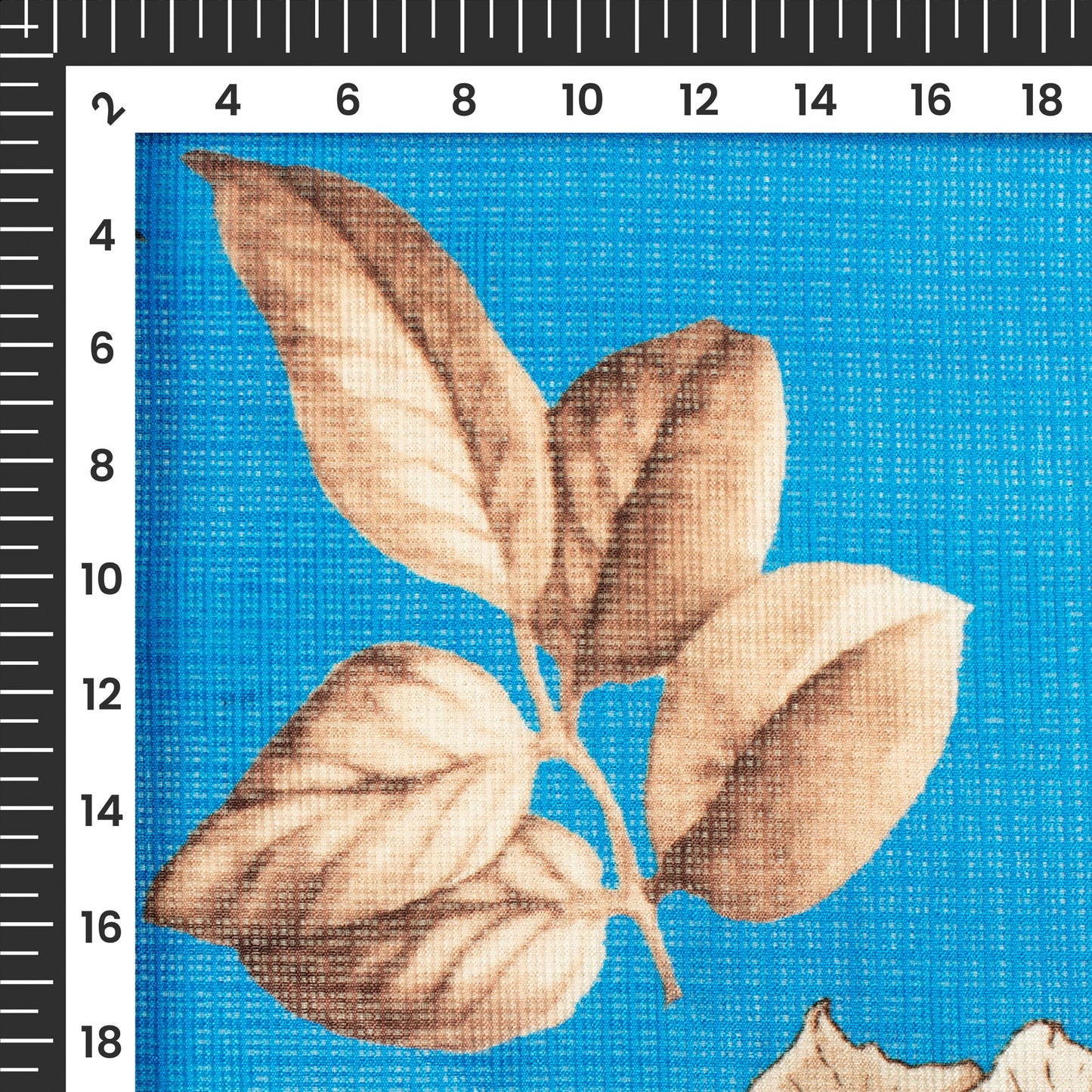 Seamless Floral Digital Print Kota Doria Fabric