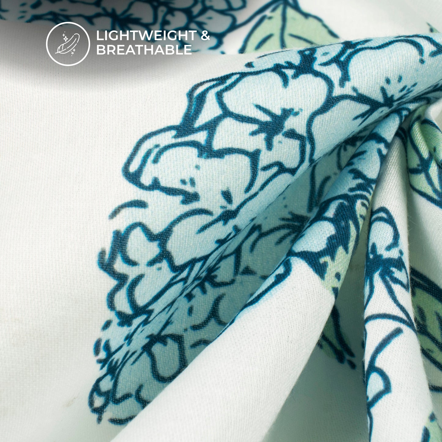 Blossom Soft: Floral Digital Print Poly Glazed Cotton Fabric