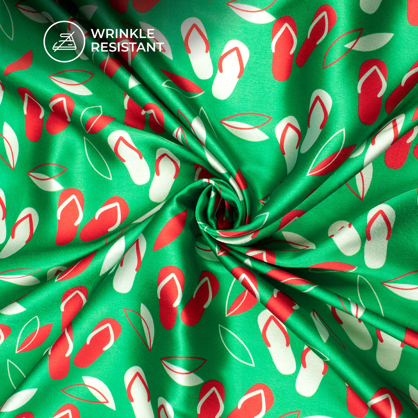 Cozy Comfort: Silken Digital Print Japan Satin Fabric