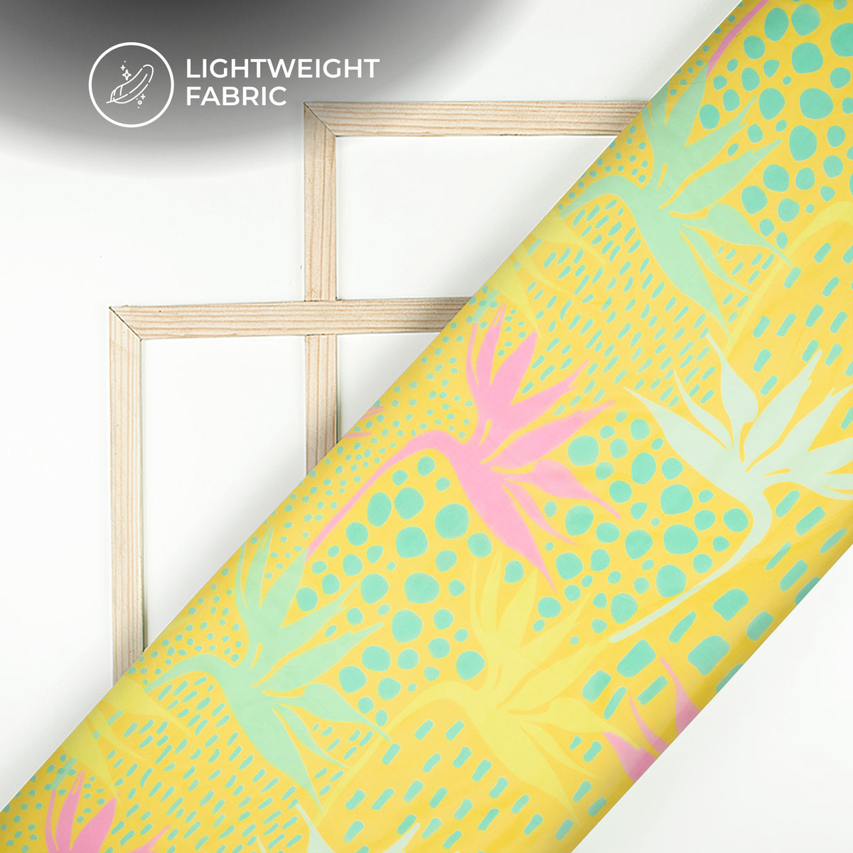 Blissful Blossom: Floral Digital Print Organza Satin Fabric