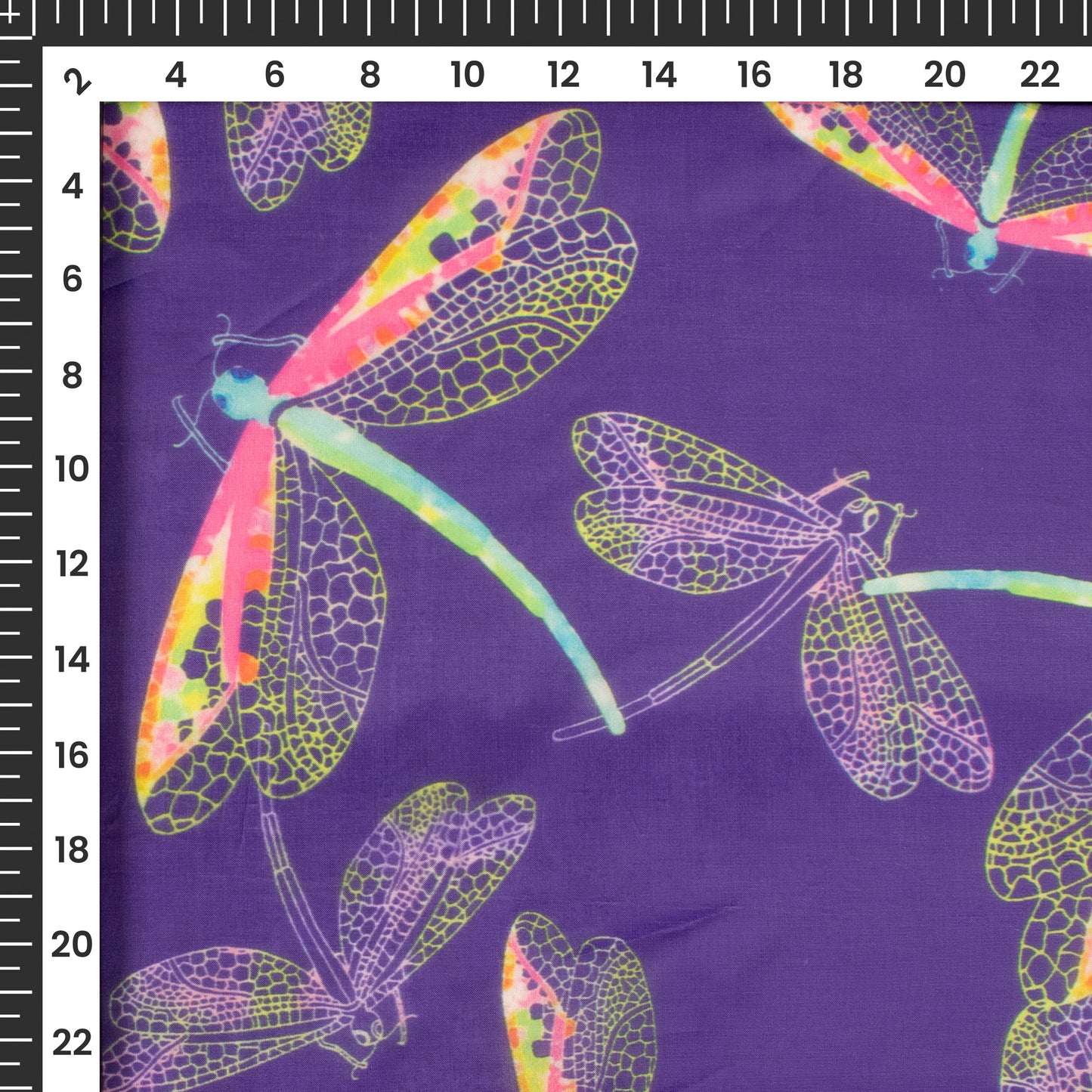 Ethereal Elegance: Glossy Digital Print Organza Satin Fabric