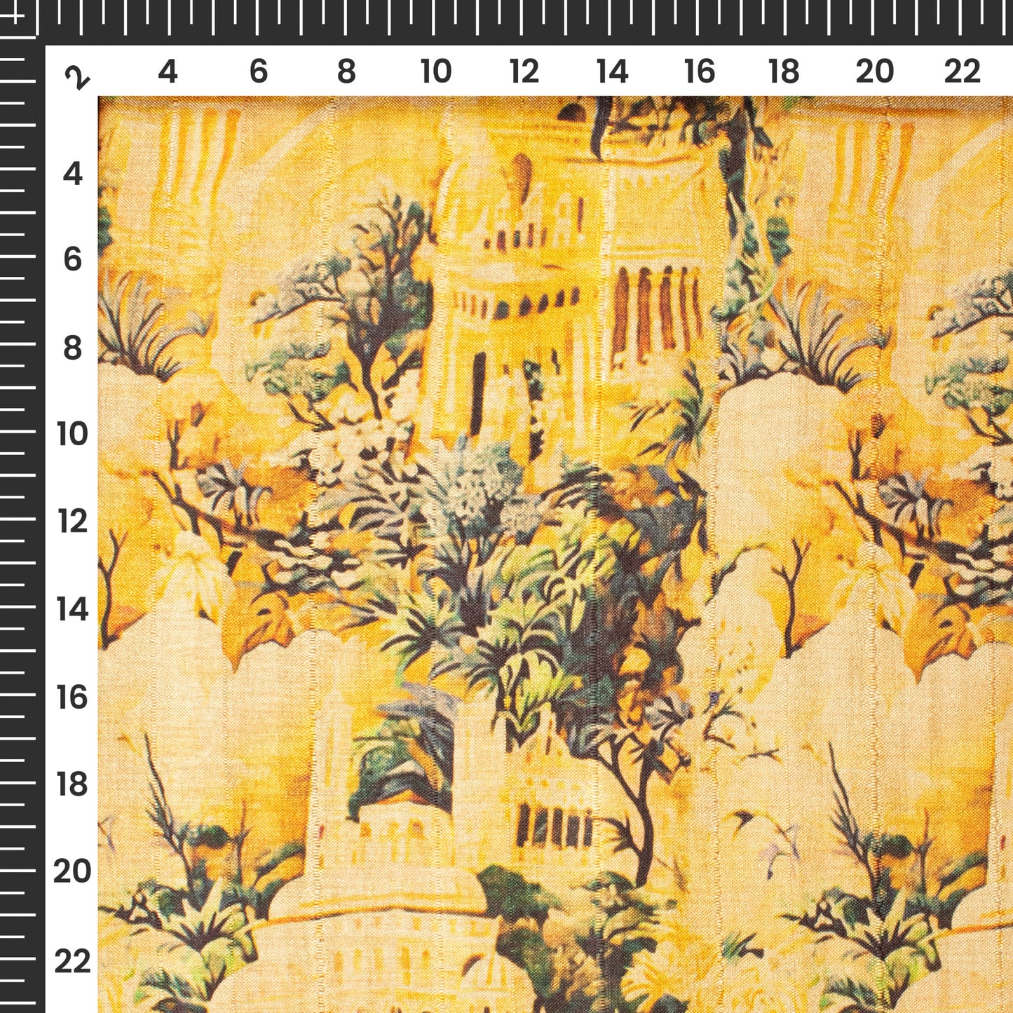 Enchanted Elegance: Silky Smooth Digital Print Art Tusser Silk Fabric