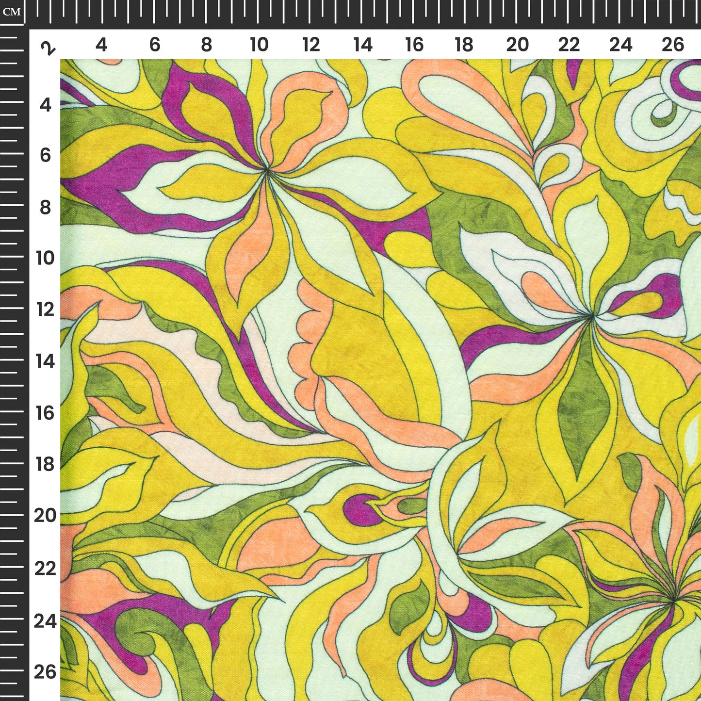 Divine Floral: Beautiful Digital Print Viscose Muslin Fabric