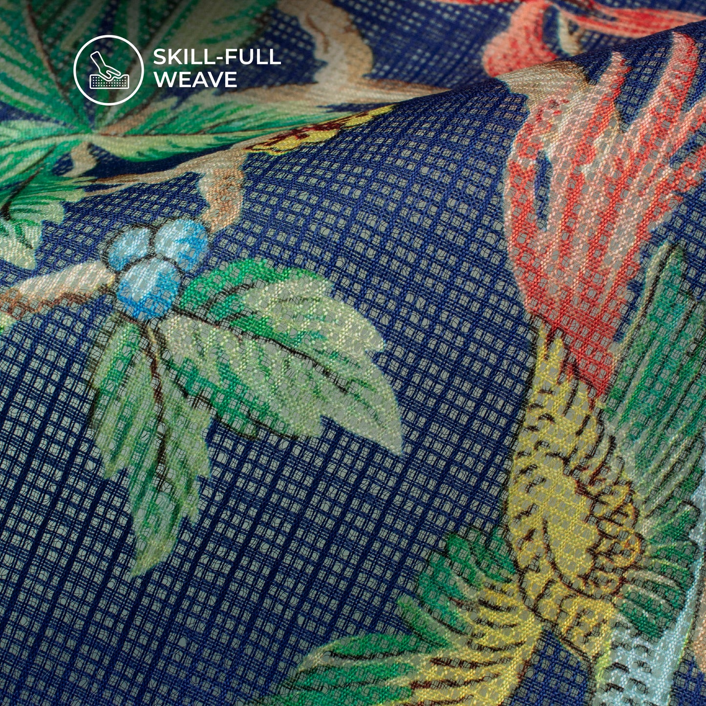 Spring Blossom: Elegant Digital Print Kota Doria Fabric